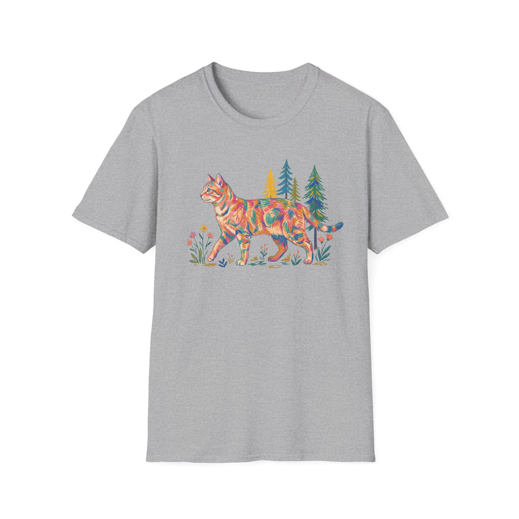 Multi Color Cat T-Shirt