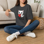 Cute Cat with Heart T-Shirt