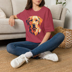 Geometric Golden Retriever T-Shirt