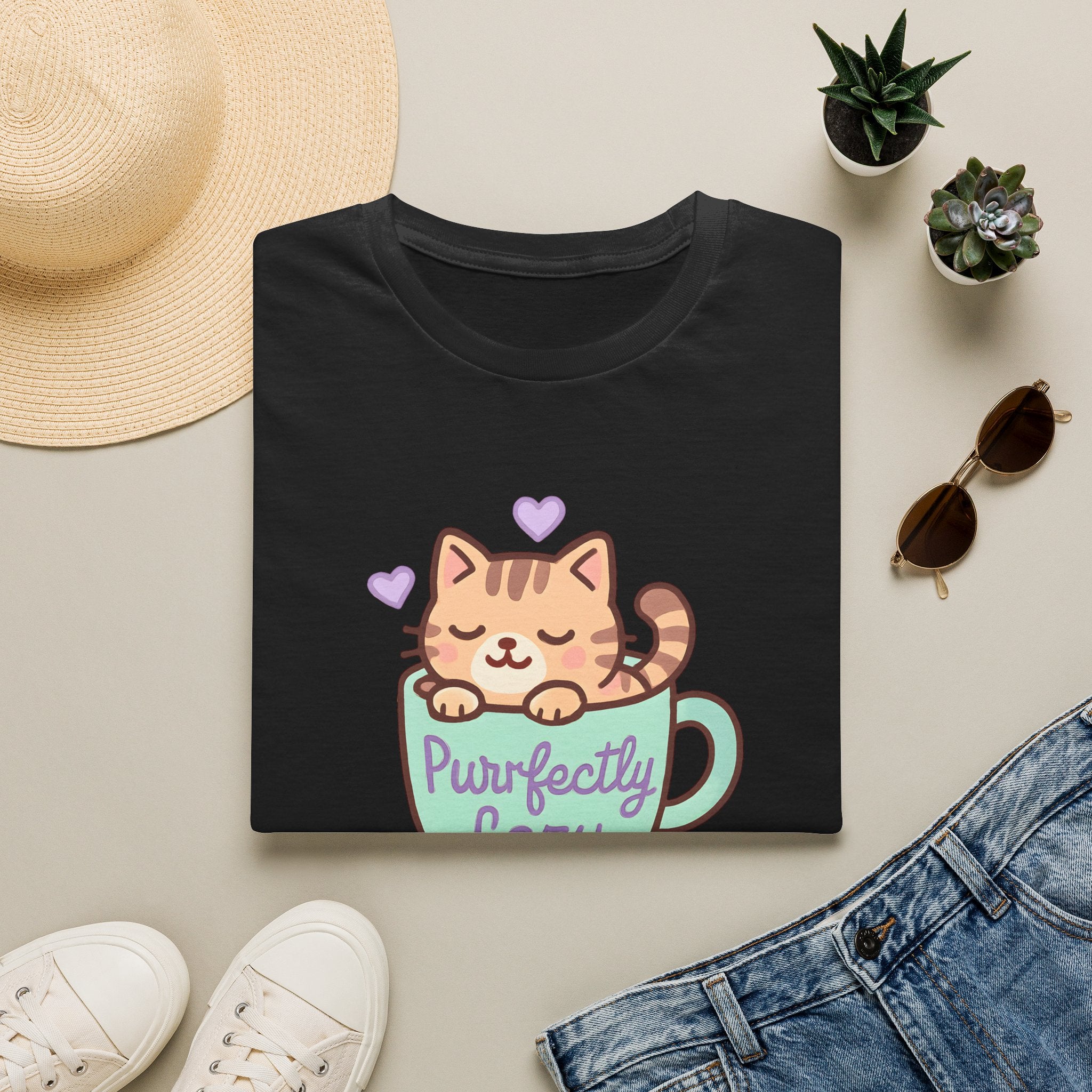 Perfectly Lazy Cat T-Shirt