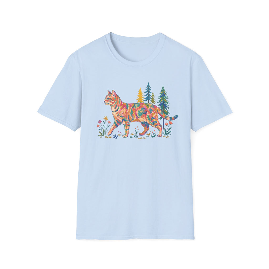 Multi Color Cat T-Shirt