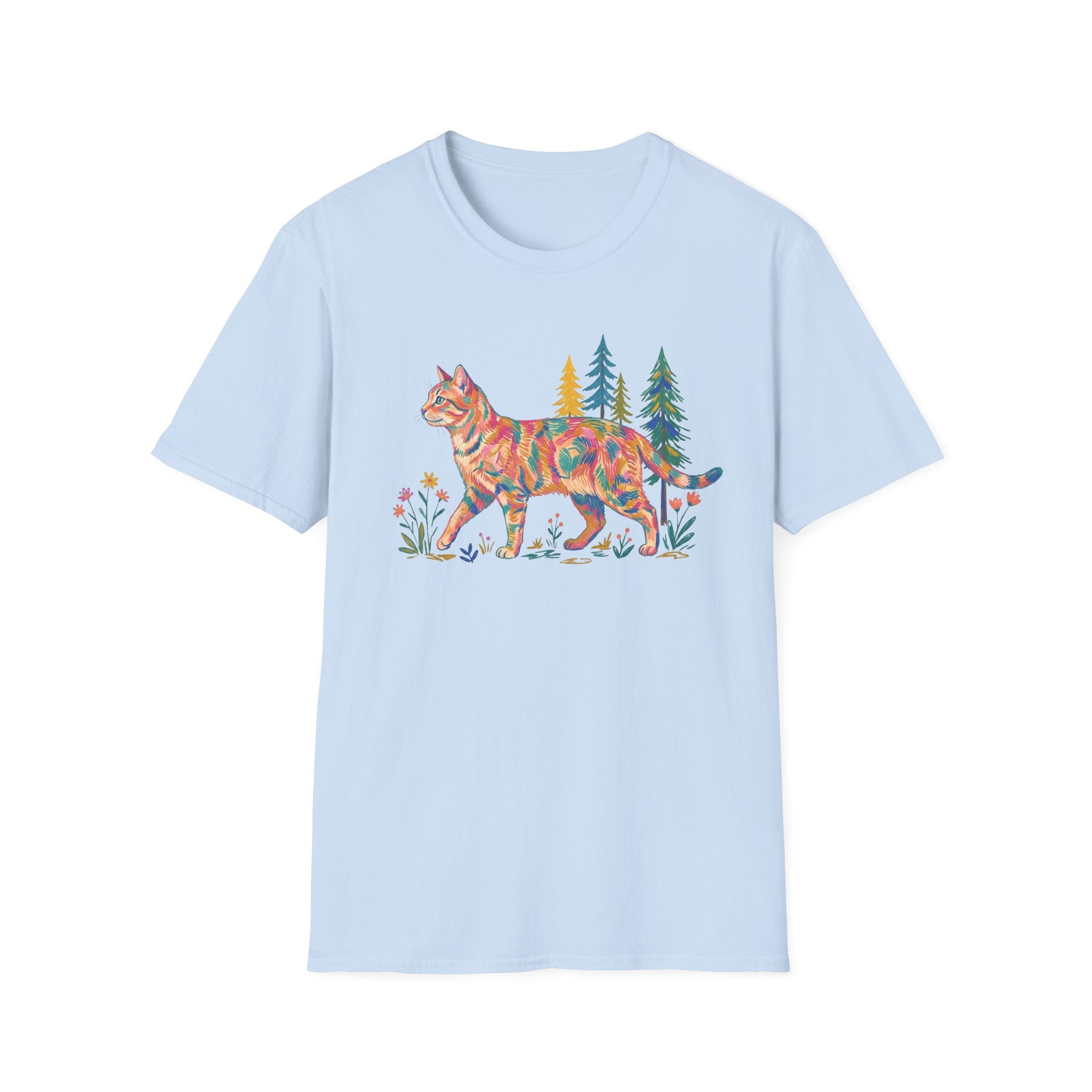 Multi Color Cat T-Shirt