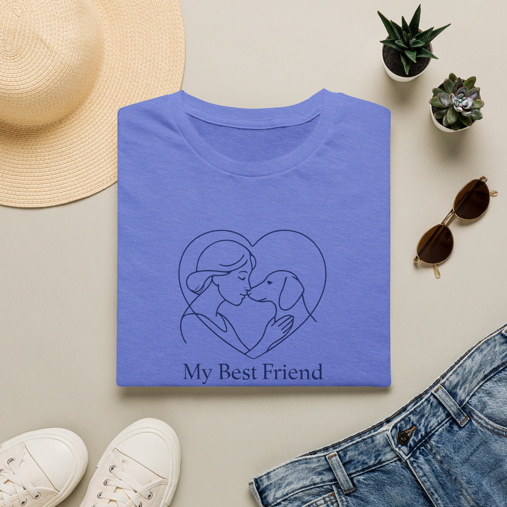 Dog and Woman Heart T-Shirt