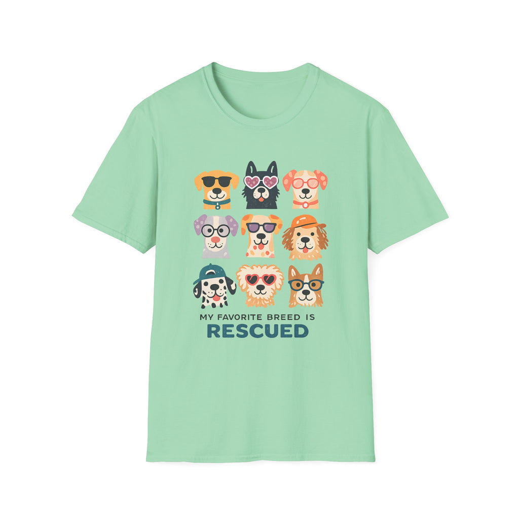 My Favorite Breed Is Rescued T-Shirt