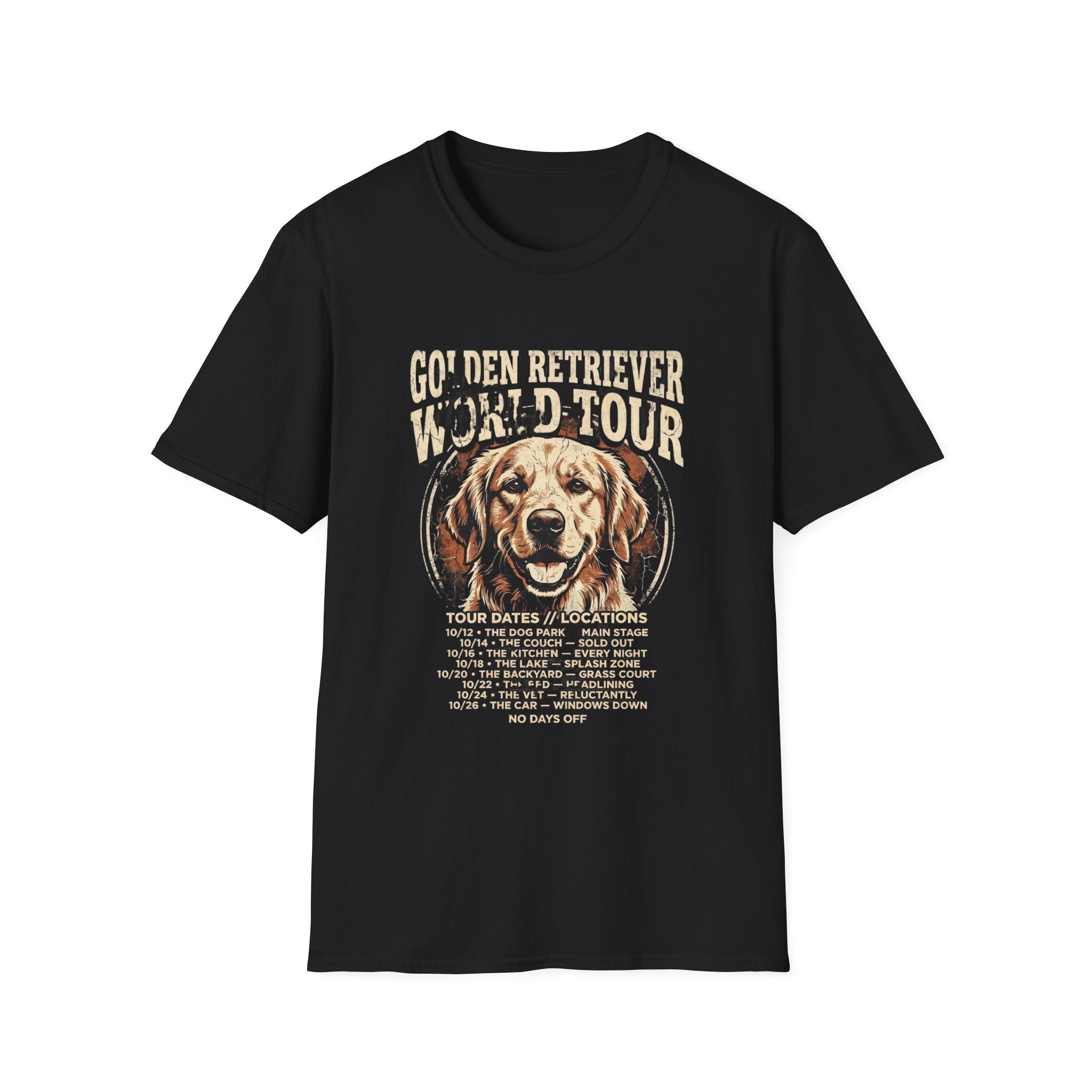 Golden Retriever  World Tour T-Shirt