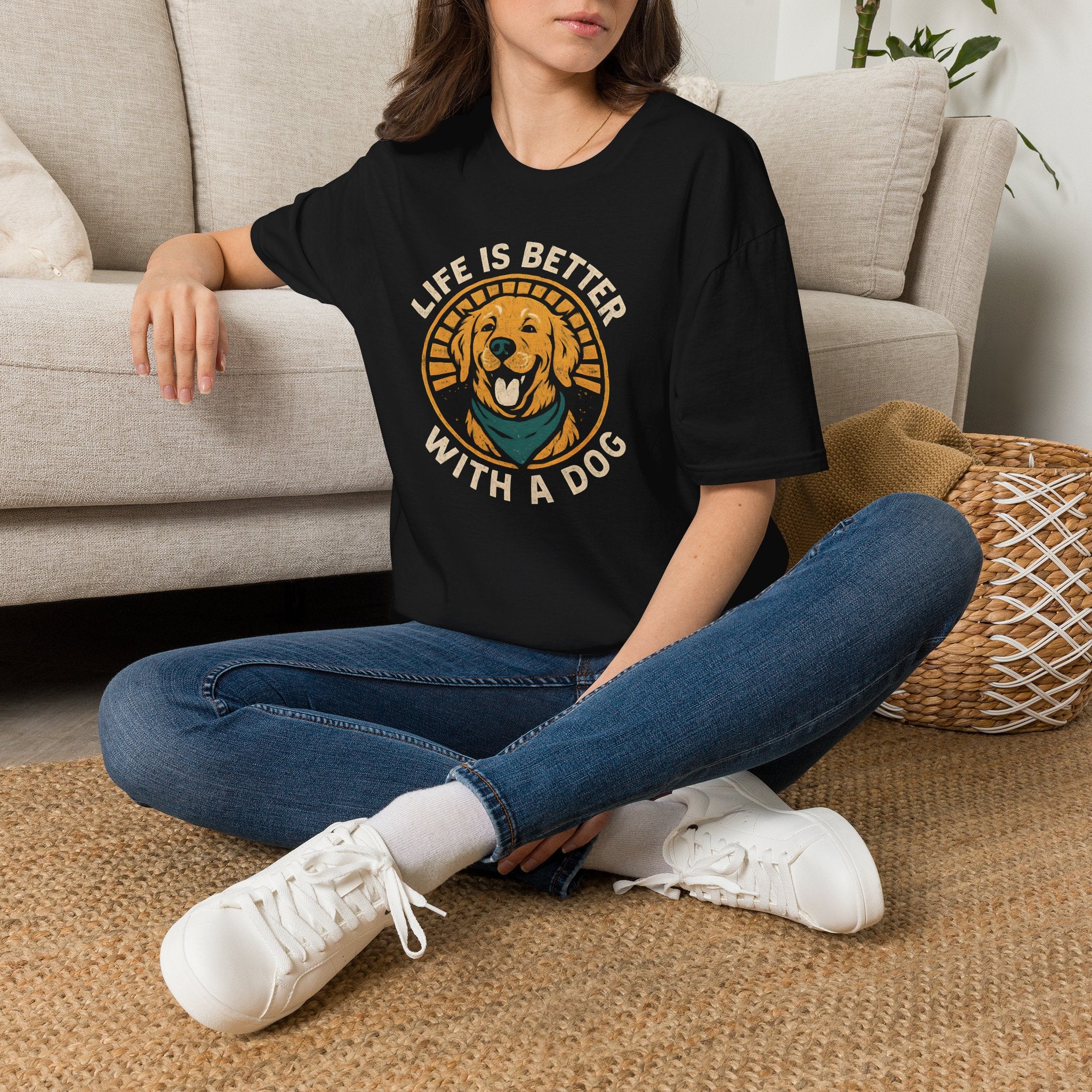 Golden Retriever Logo T-Shirt