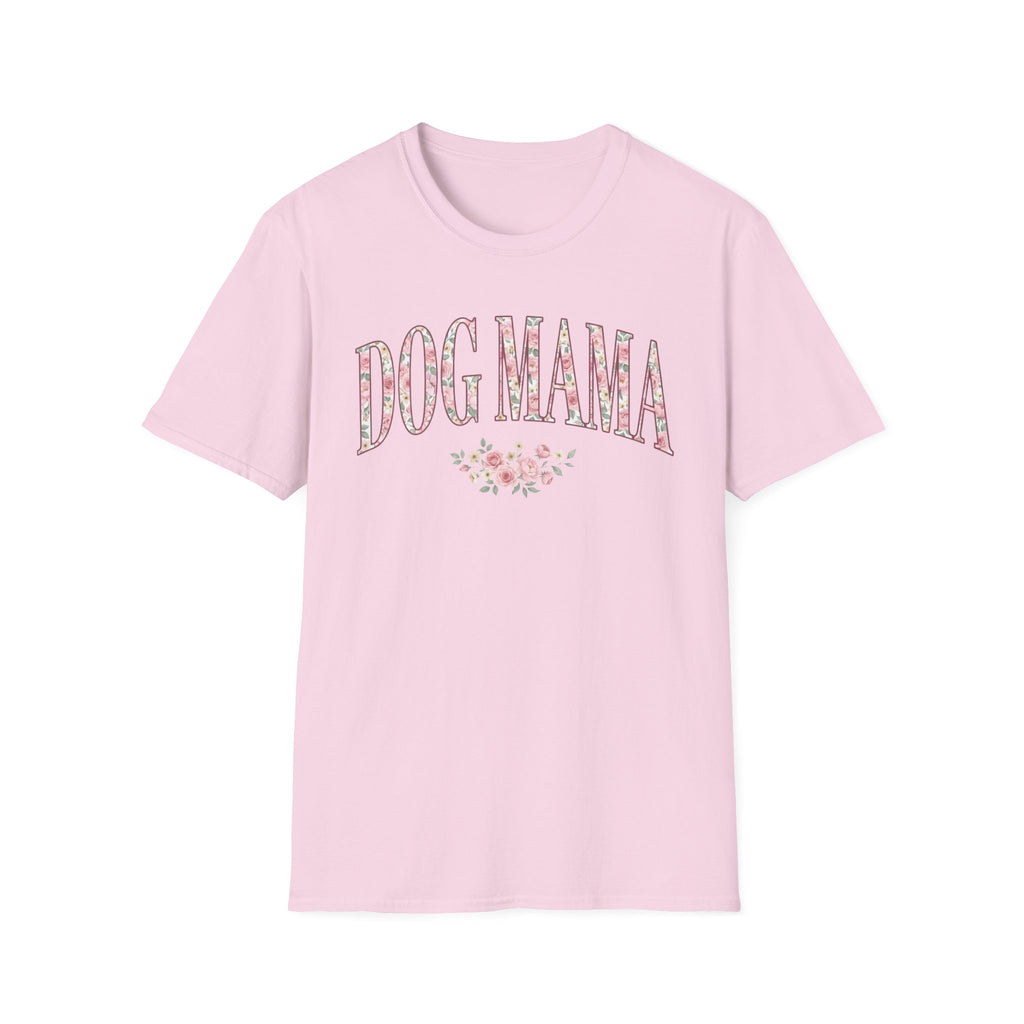 Dog Mama Pink Roses T-Shirt