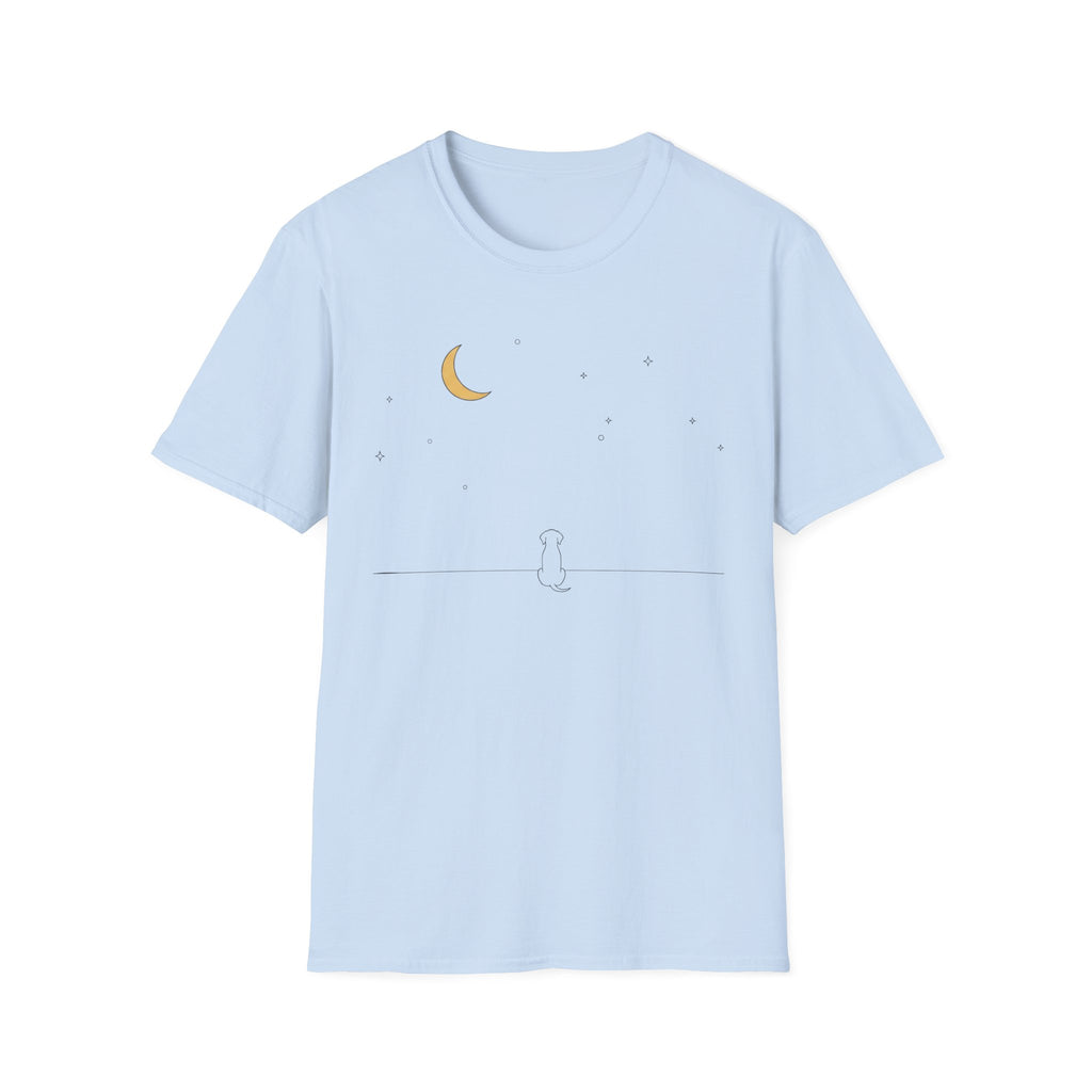 Moon Stars And Dog T-Shirt