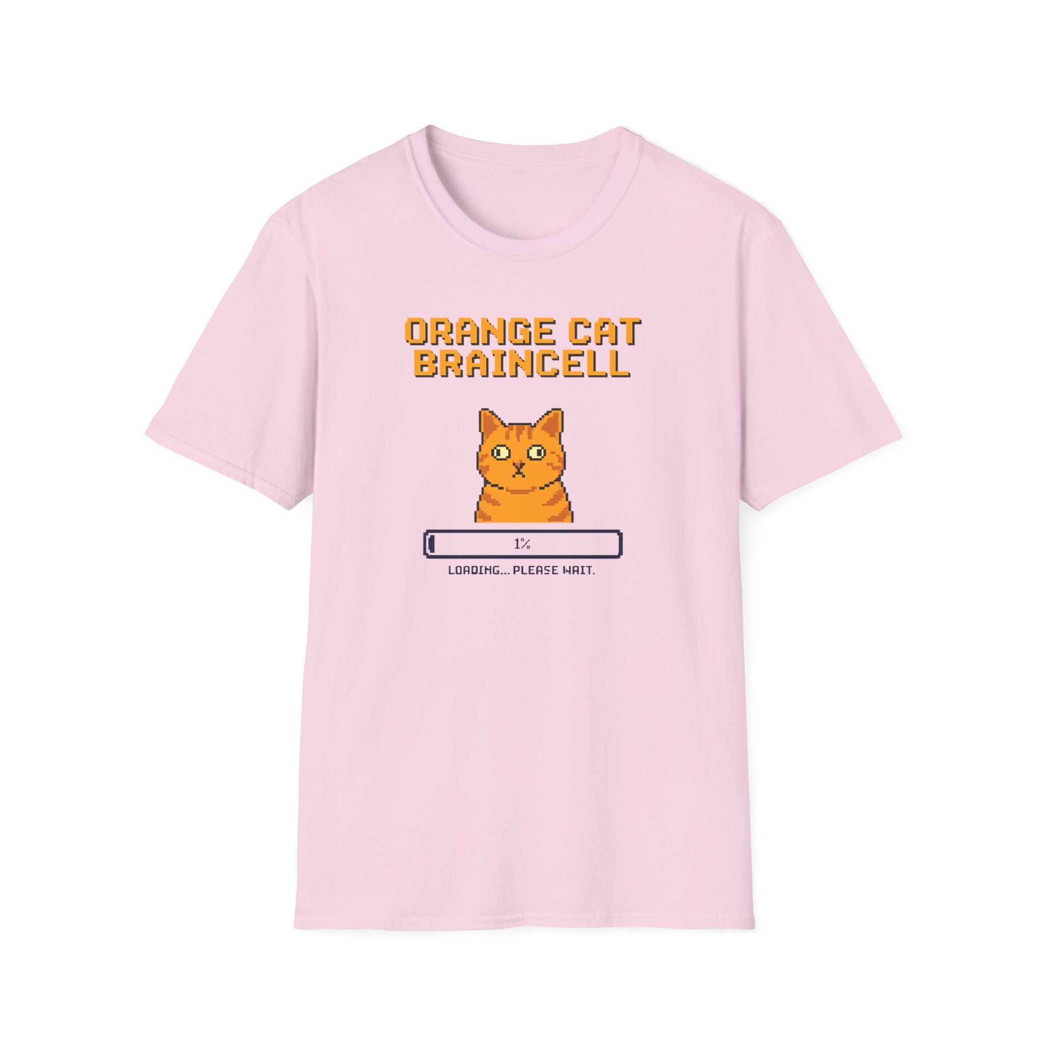 Orange Cat Brain Cell T-Shirt