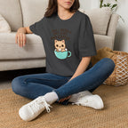 Cat in Coffee Cup T-Shirt