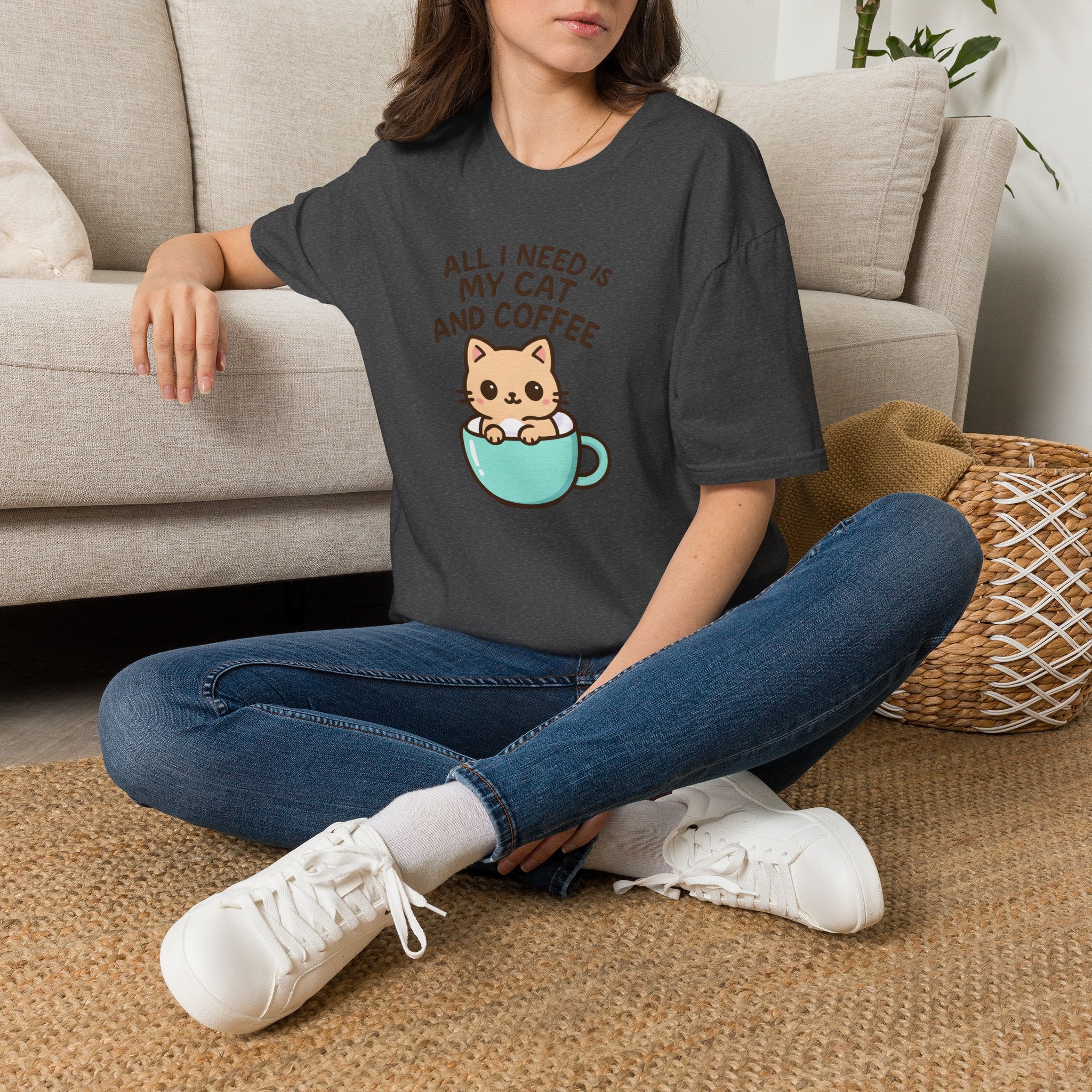 Cat in Coffee Cup T-Shirt