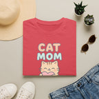 Cat Mom with Heart T-Shirt