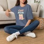 Cat Mom with Heart T-Shirt