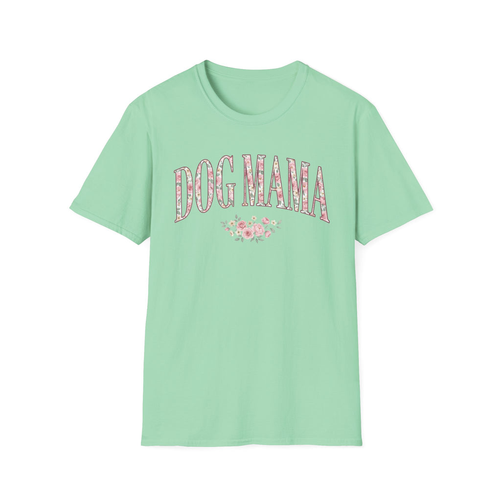 Dog Mama Pink Roses T-Shirt