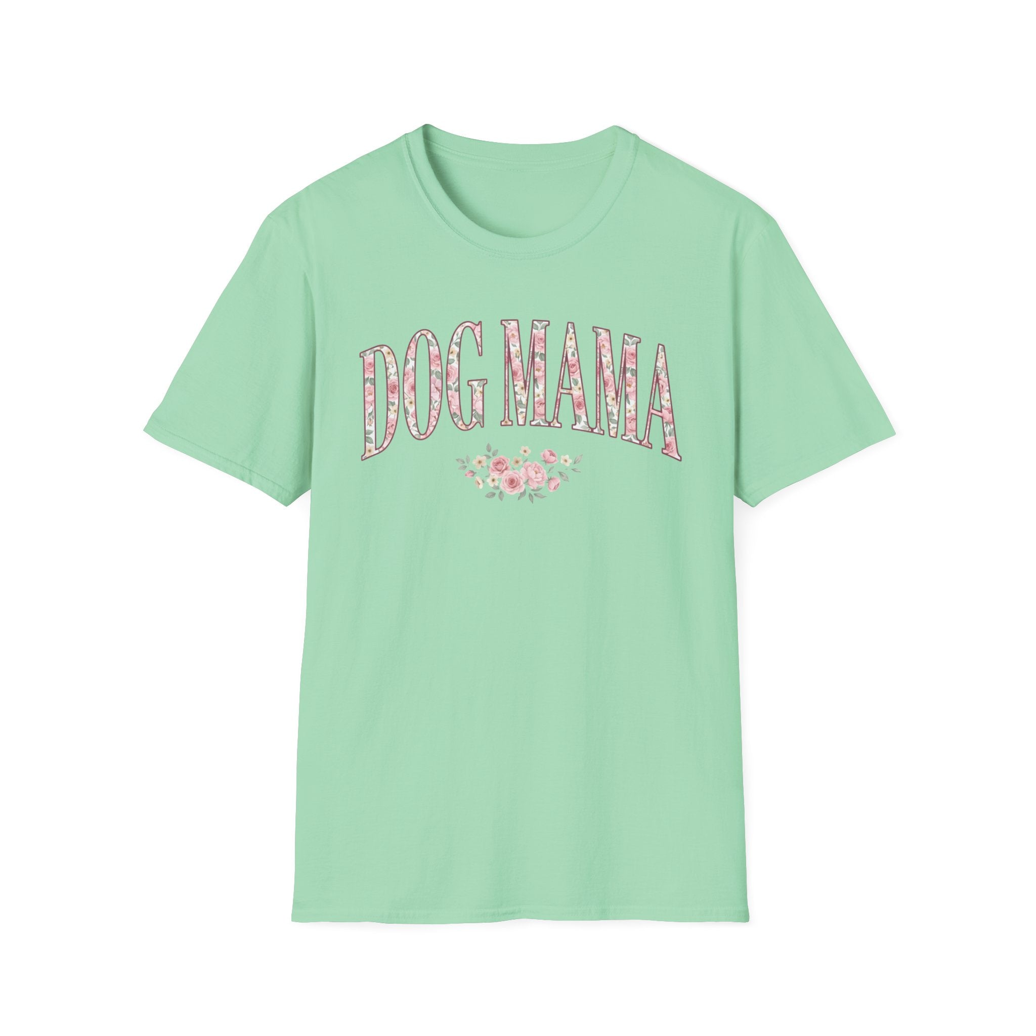 Dog Mama Pink Roses T-Shirt