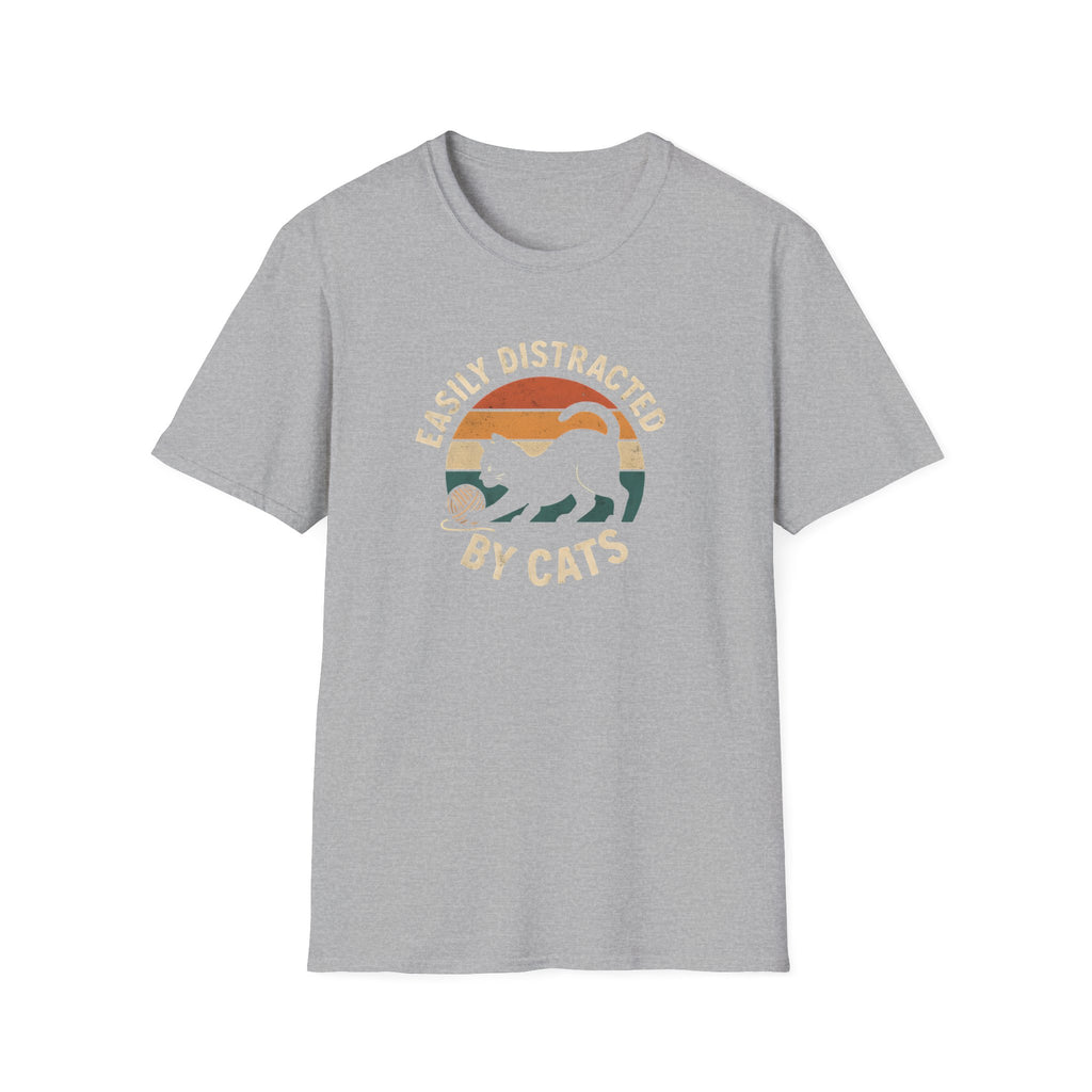 Easily Distracted by Cats T-Shirt