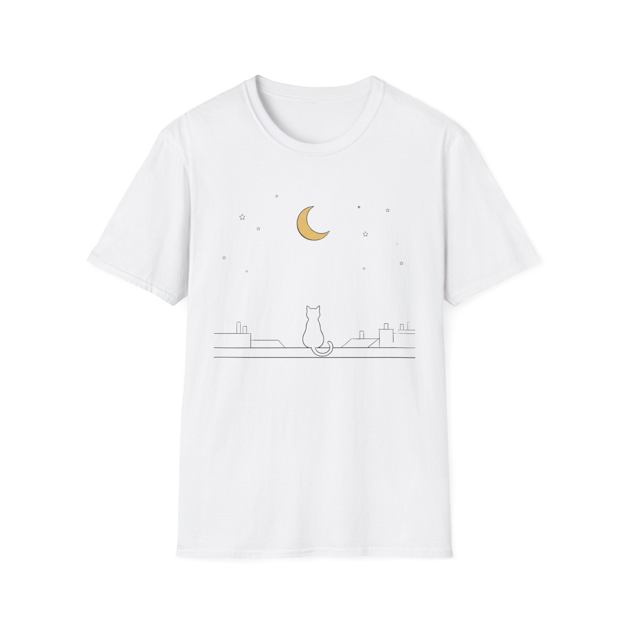 Moon Stars And Cat T-Shirt