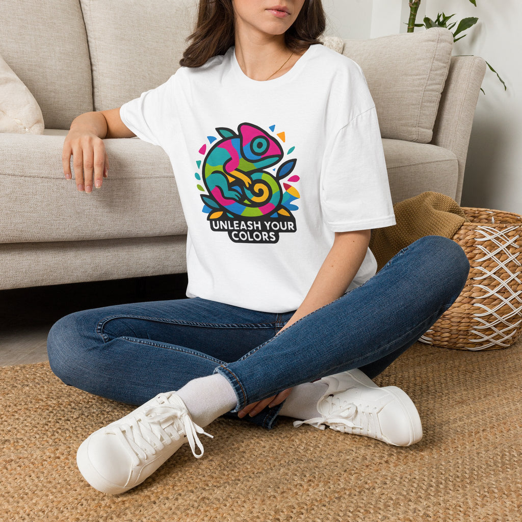 Colorful Chameleon Logo T-Shirt
