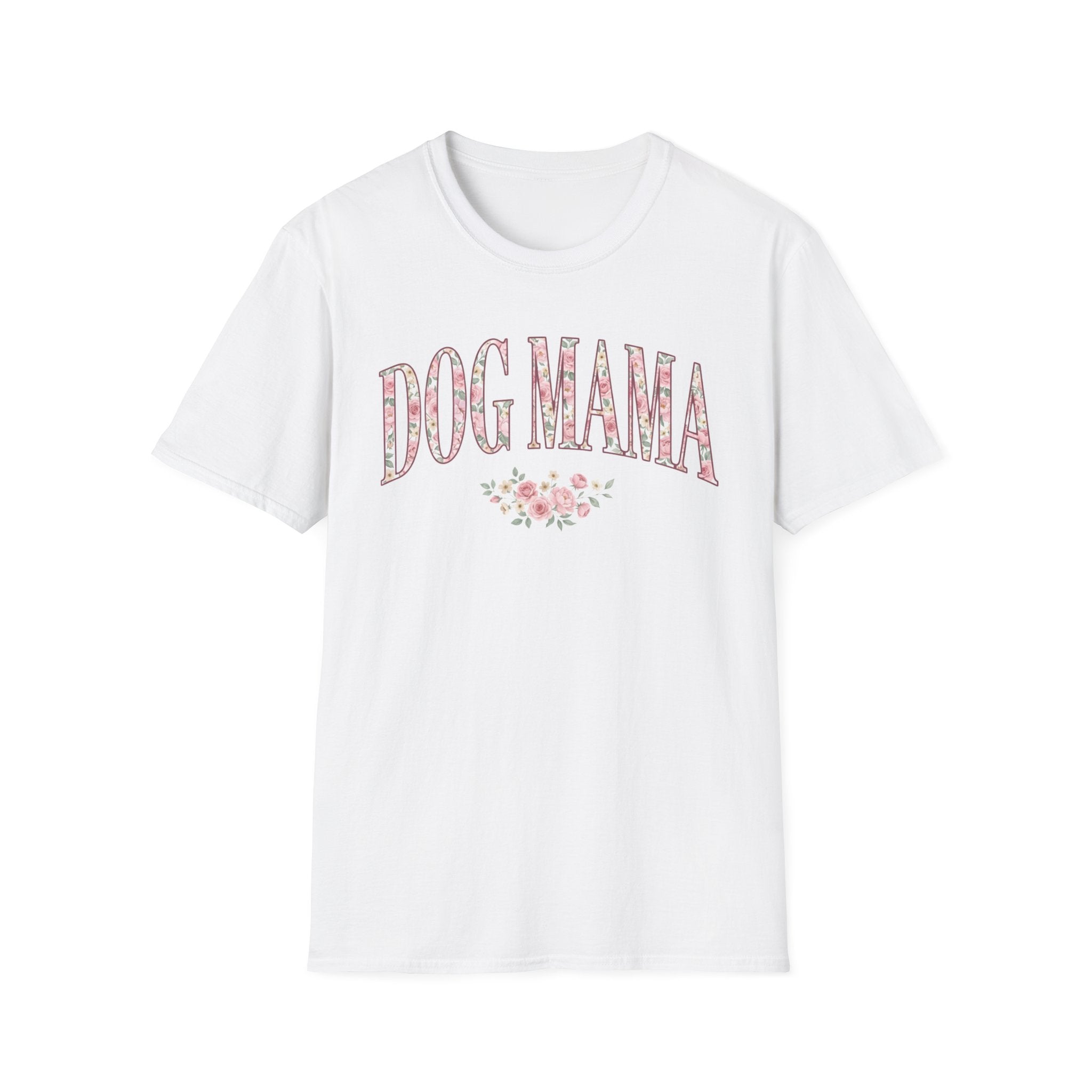 Dog Mama Pink Roses T-Shirt