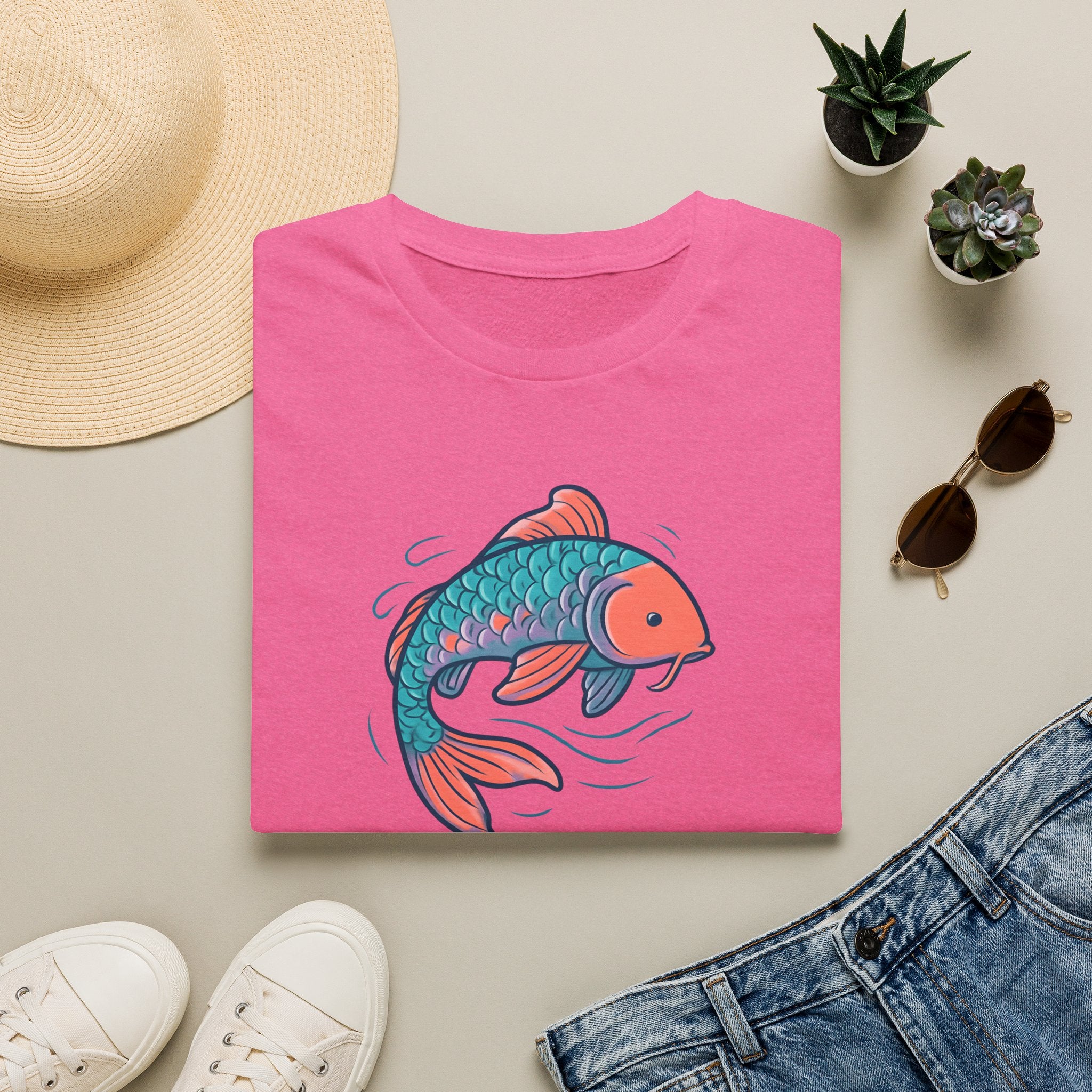 Koi Fish Illustration T-Shirt