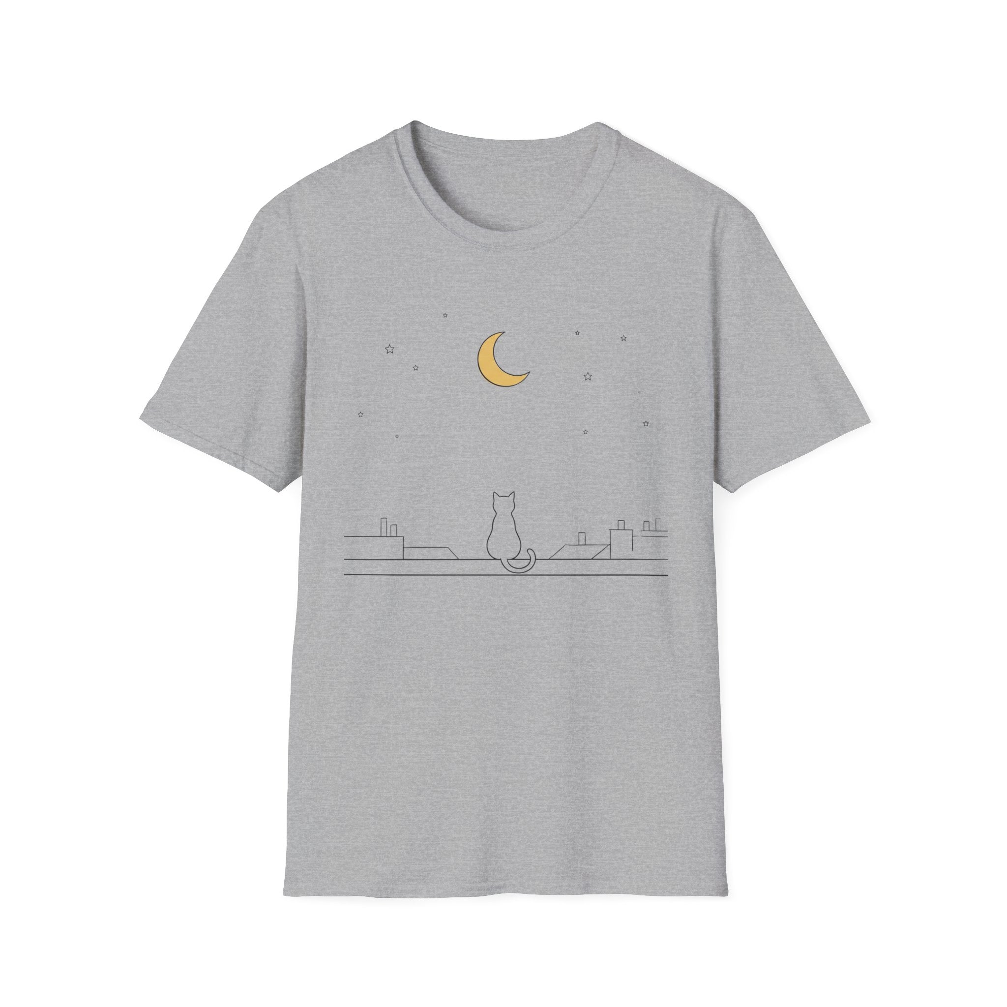 Moon Stars And Cat T-Shirt
