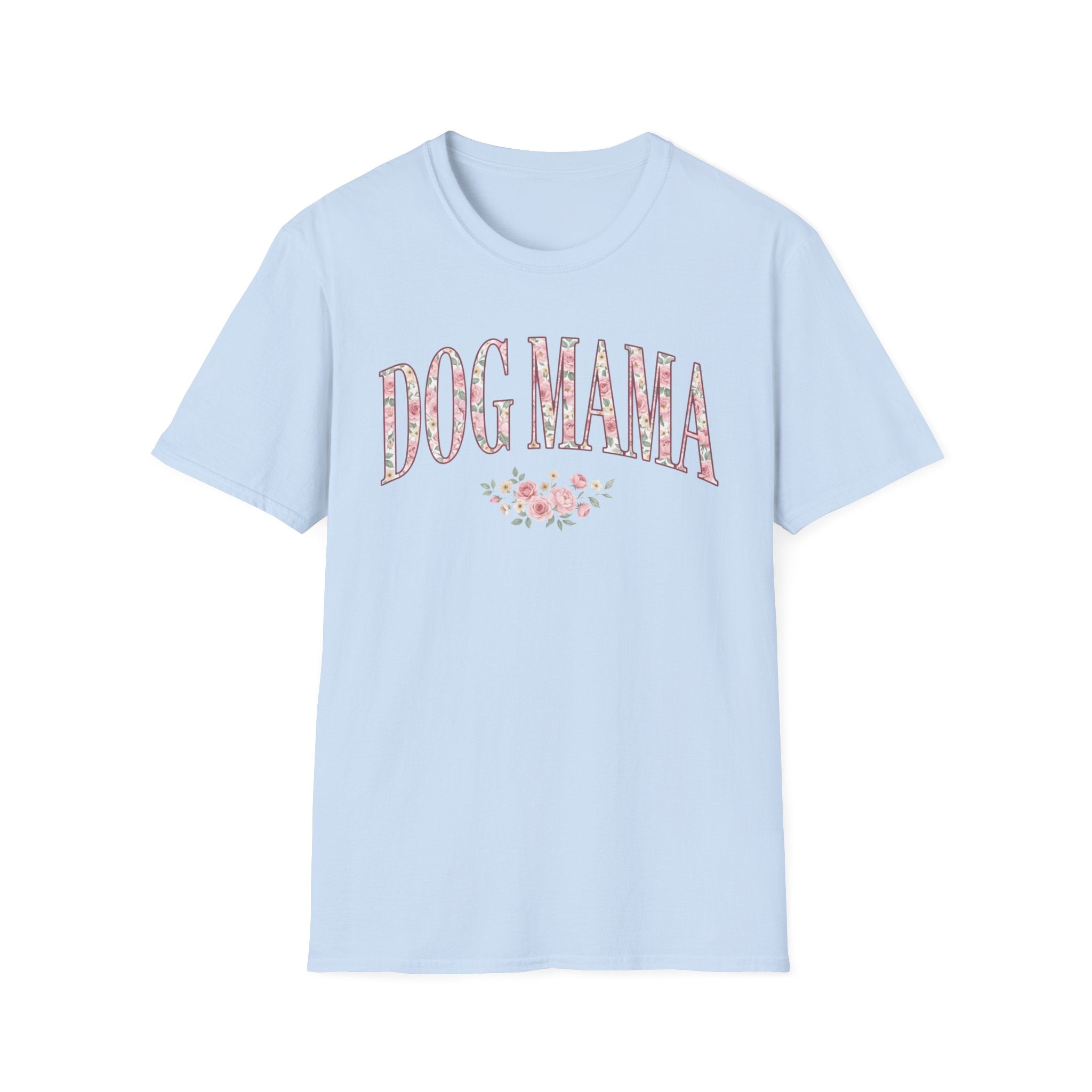 Dog Mama Pink Roses T-Shirt