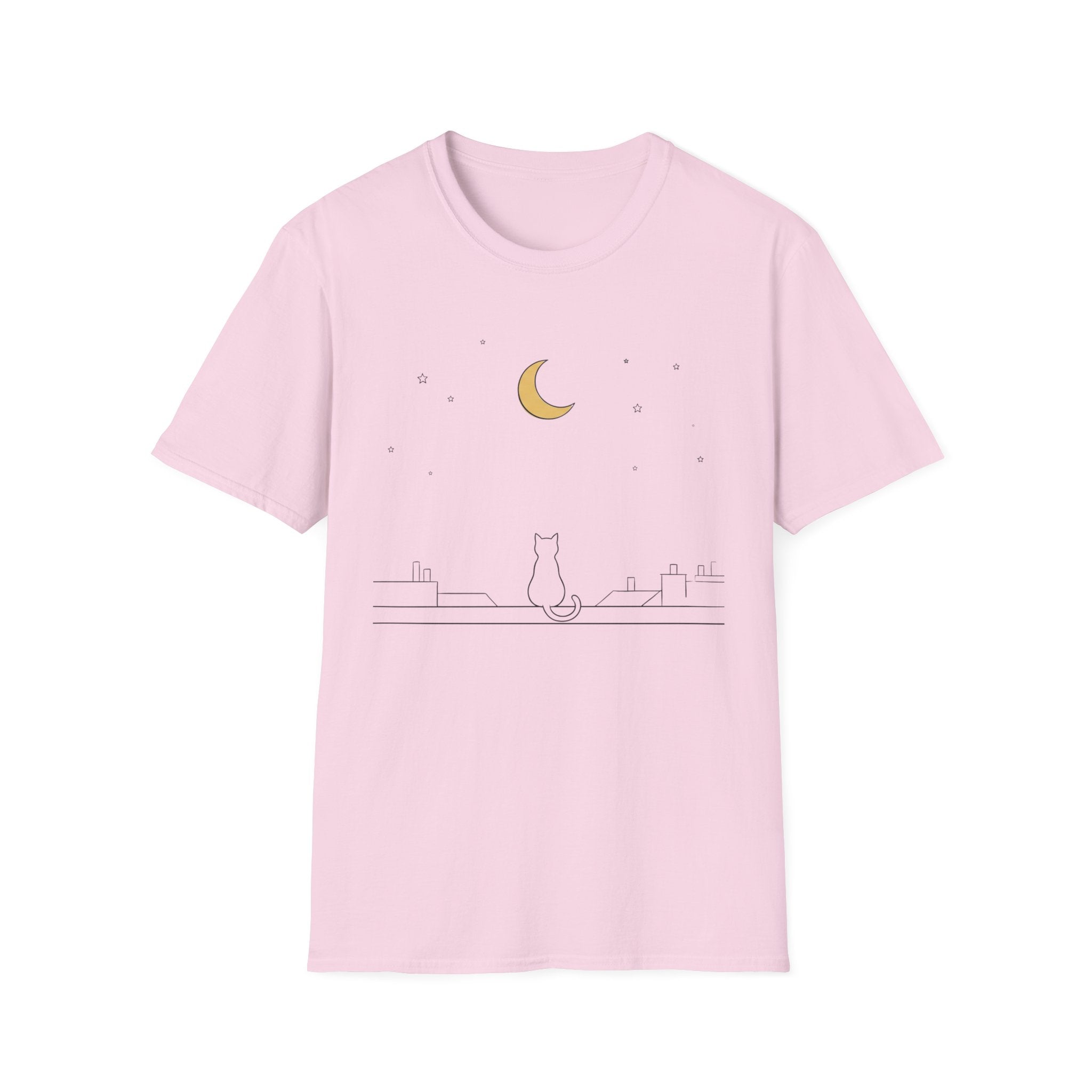 Moon Stars And Cat T-Shirt