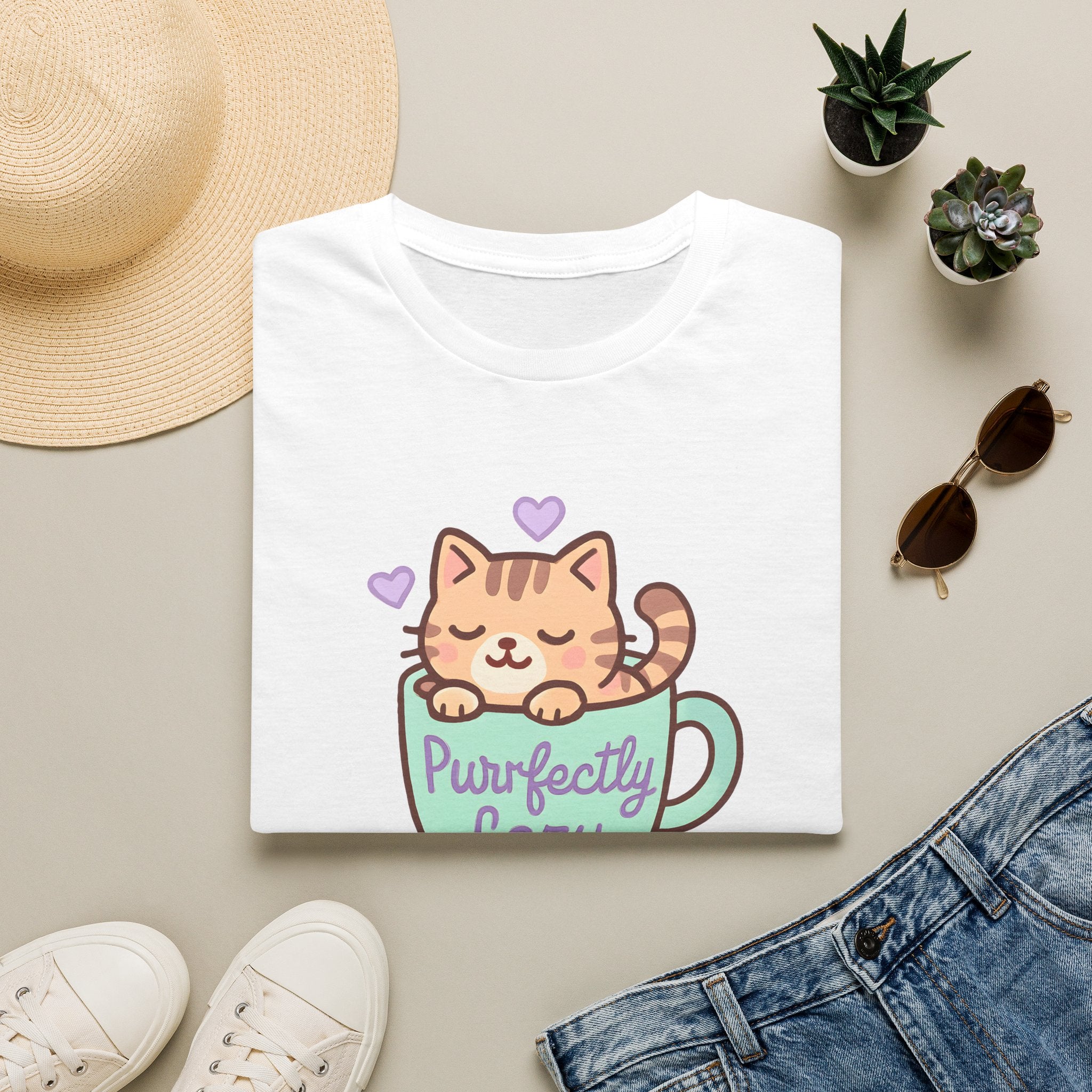 Perfectly Lazy Cat T-Shirt