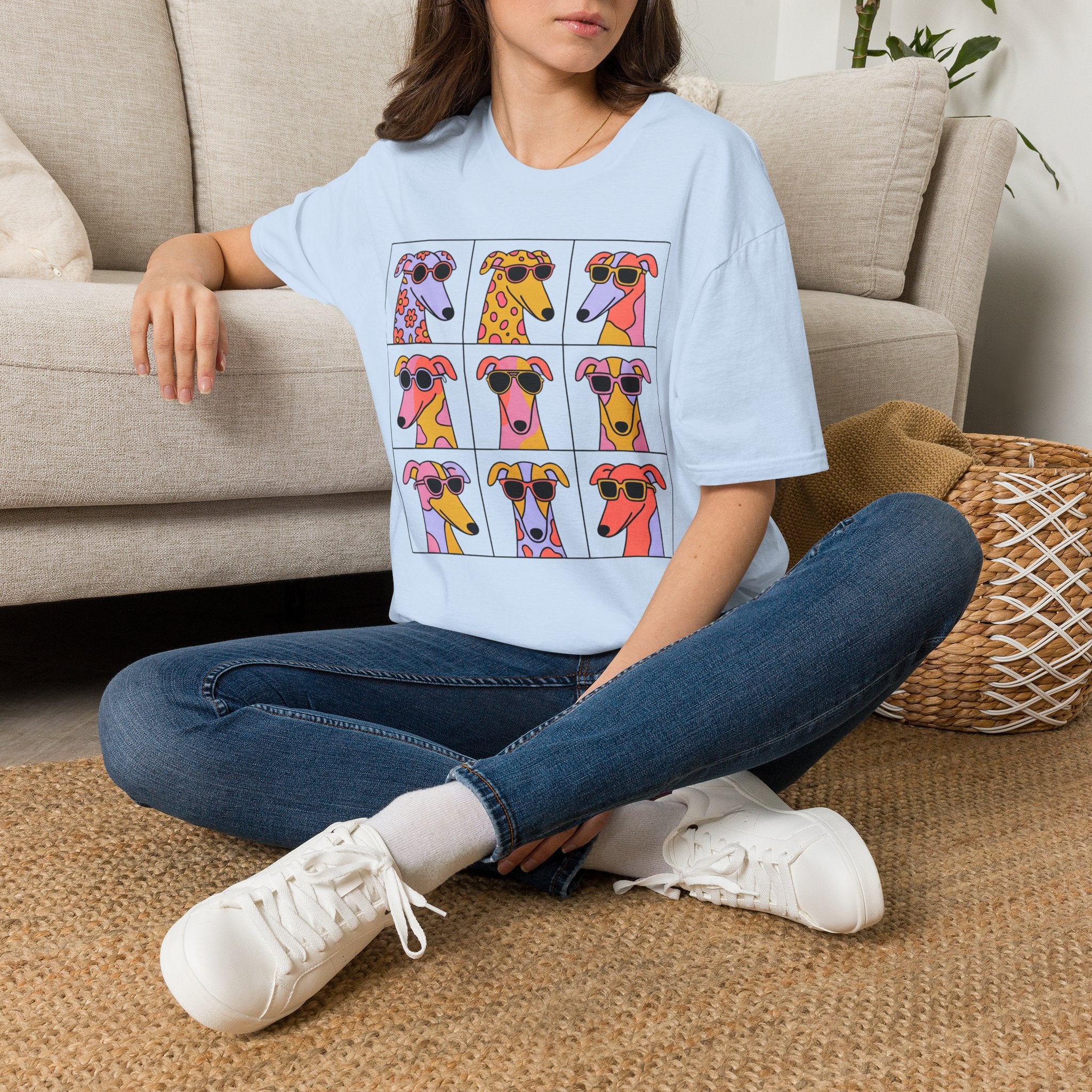 Grey Hound Pop Art T-Shirt