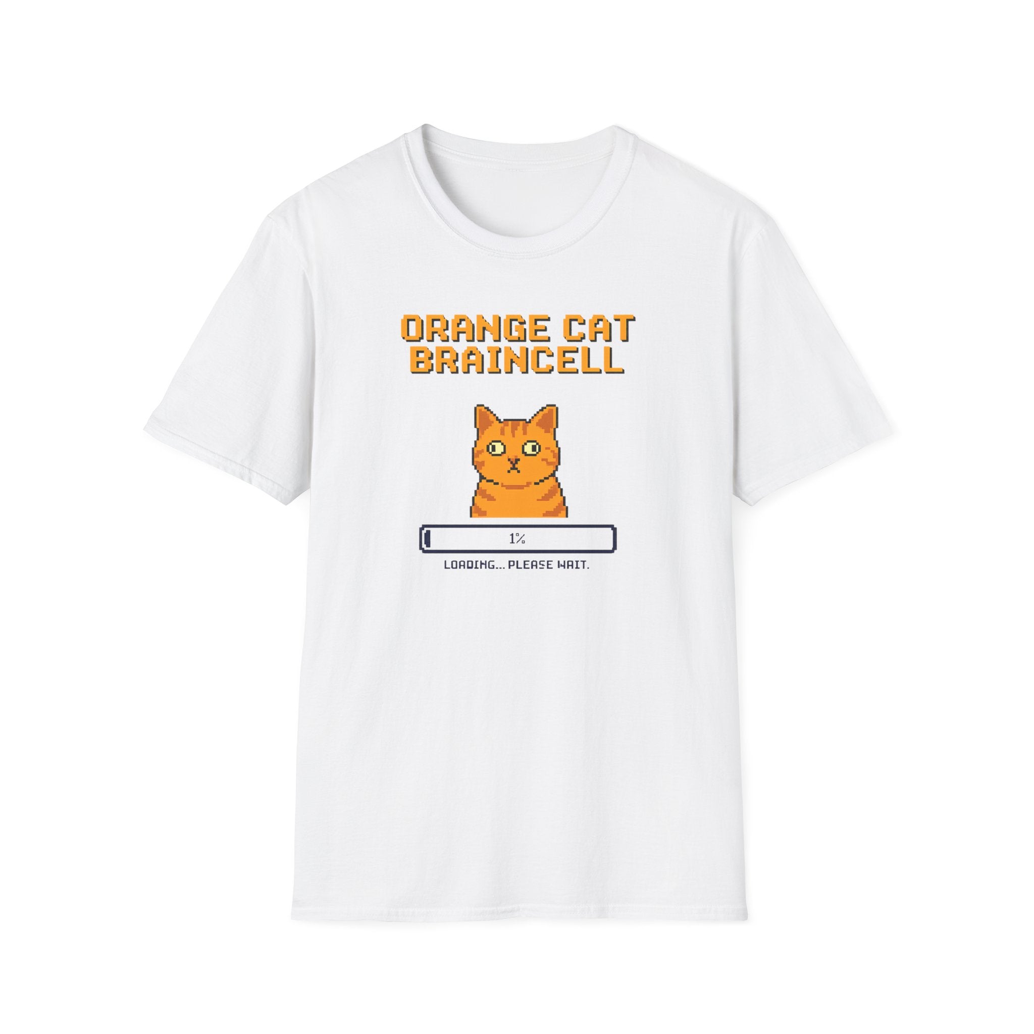 Orange Cat Brain Cell T-Shirt