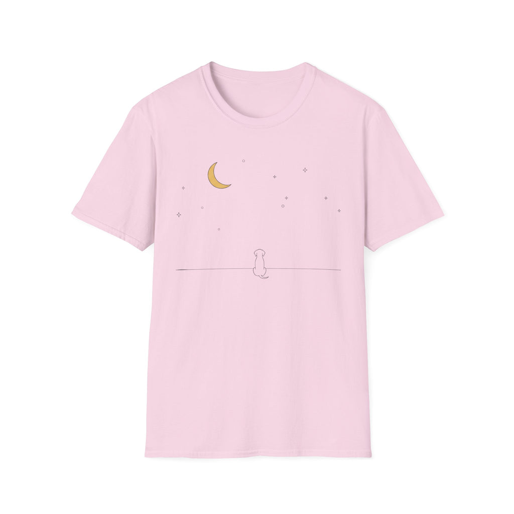 Moon Stars And Dog T-Shirt