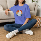 Rainbow striped rabbit T-Shirt