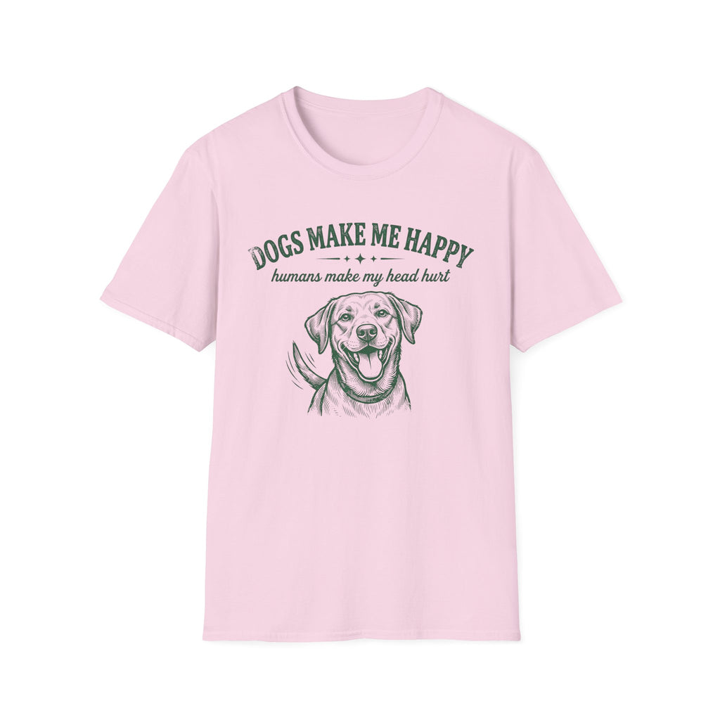 Dogs Make Me Happy T-Shirt