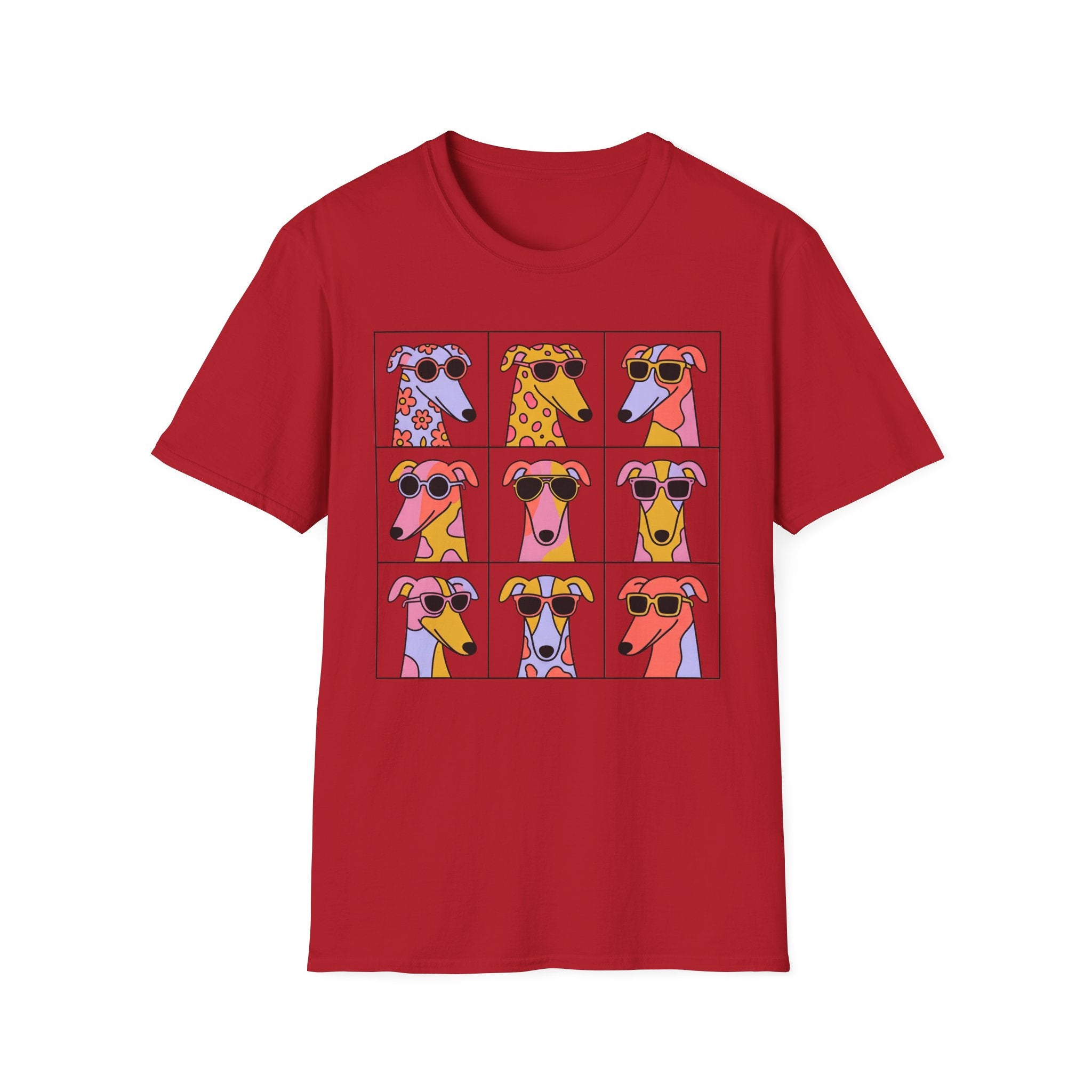 Grey Hound Pop Art T-Shirt