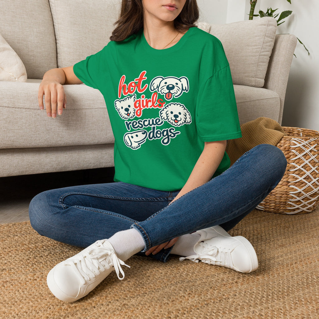 Hot Girls Rescue Dogs T-Shirt