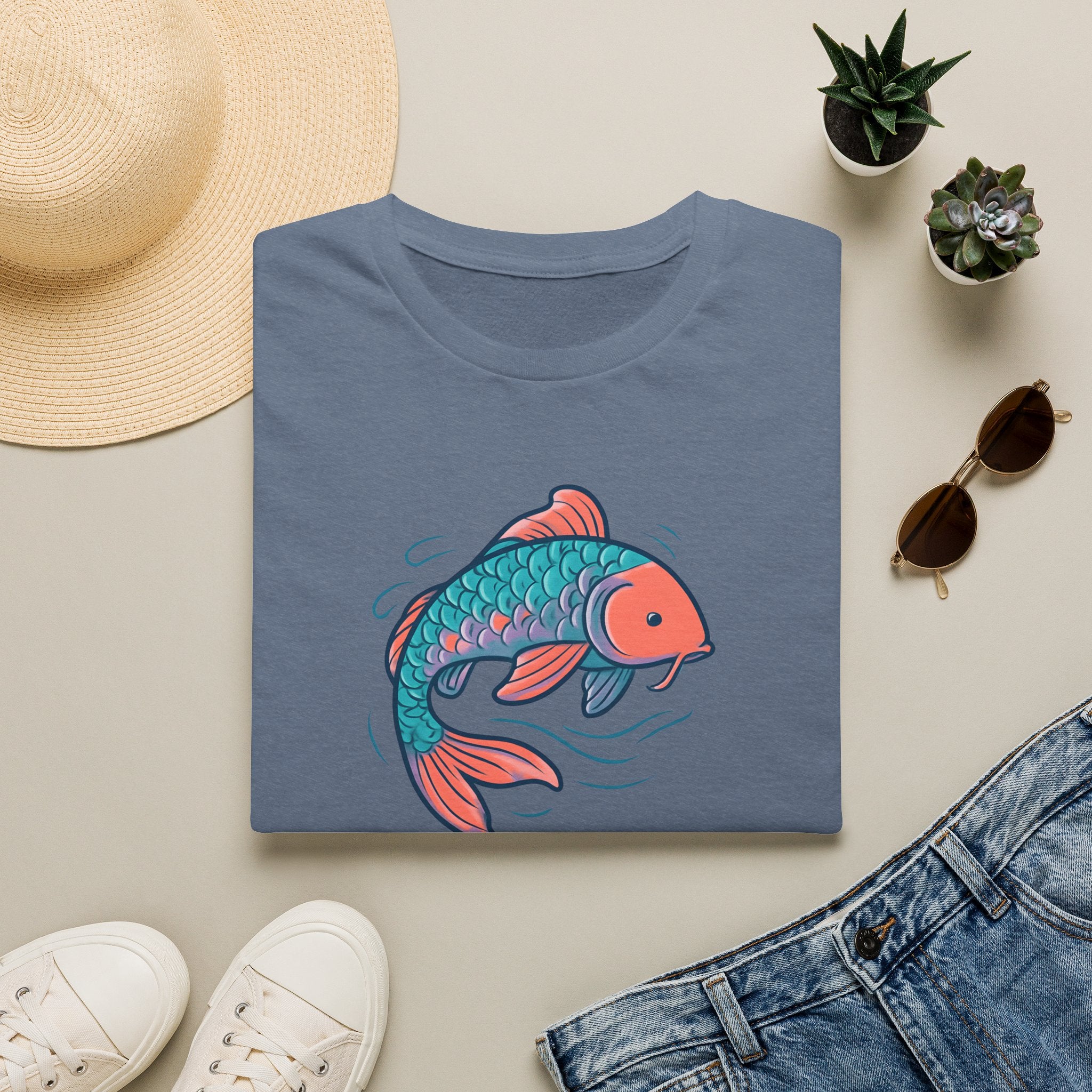 Koi Fish Illustration T-Shirt