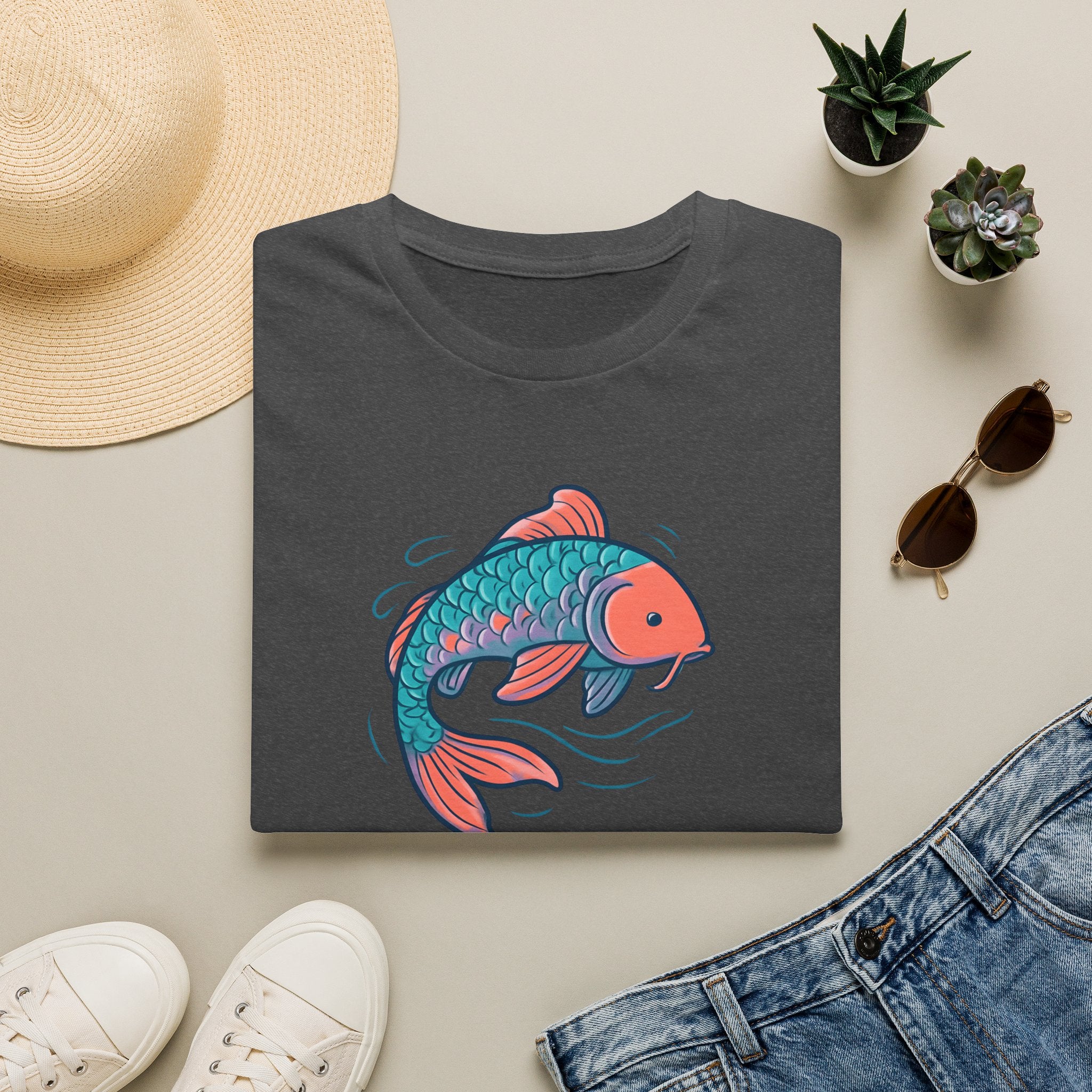 Koi Fish Illustration T-Shirt