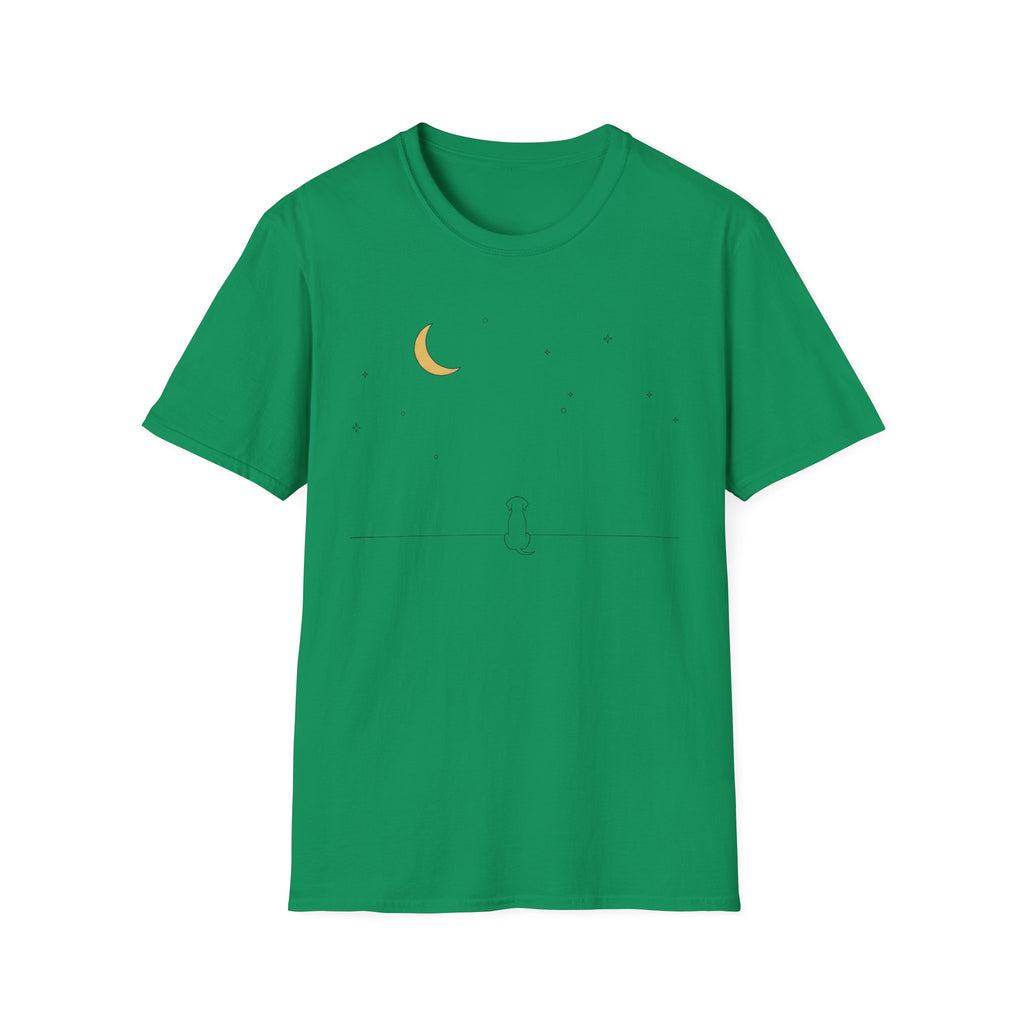 Moon Stars And Dog T-Shirt