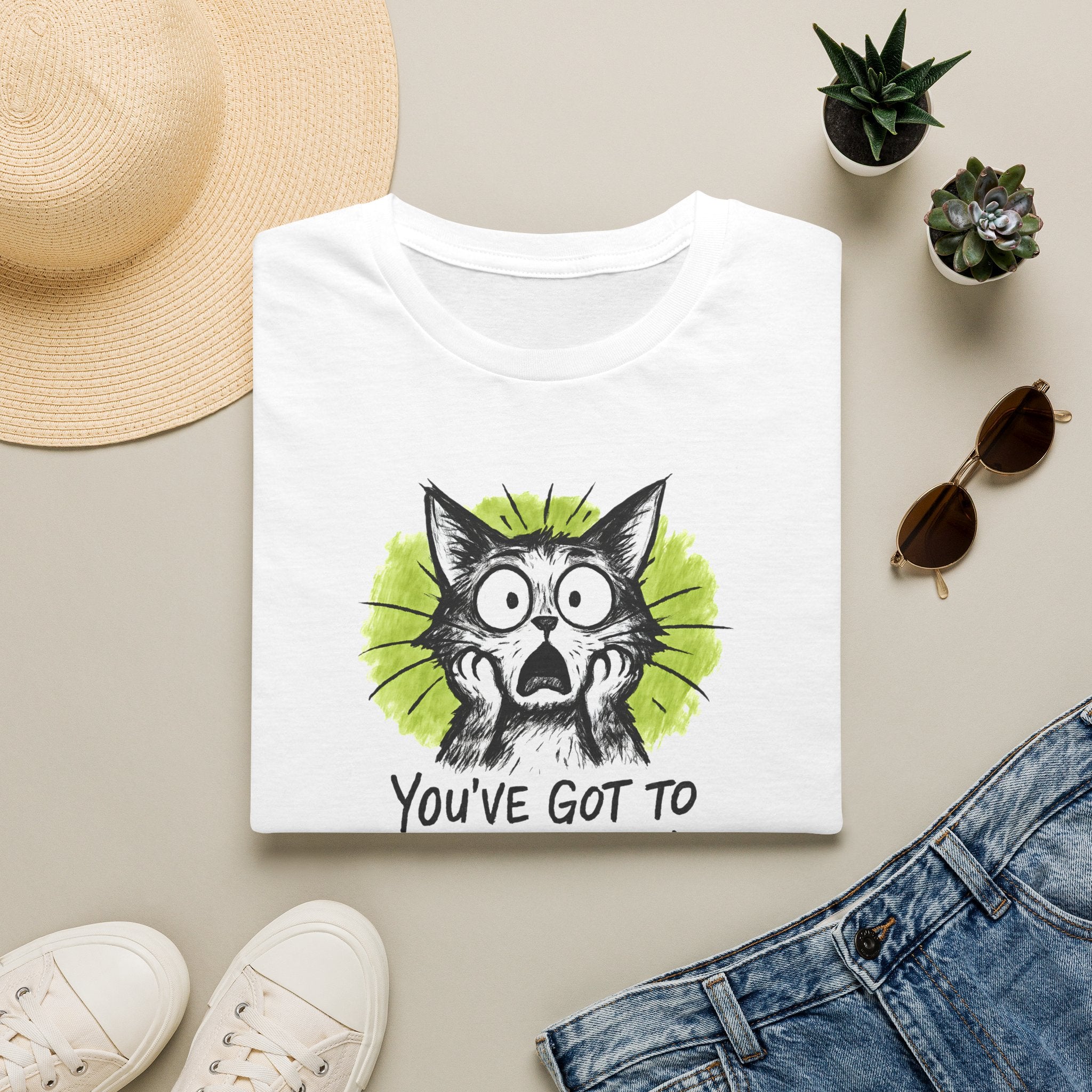 Shocked Kitten Expression T-Shirt