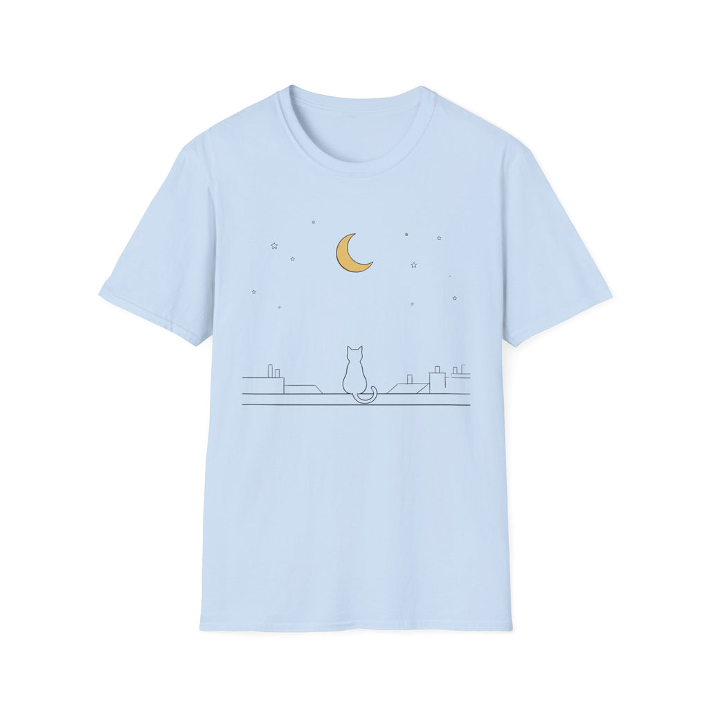 Moon Stars And Cat T-Shirt