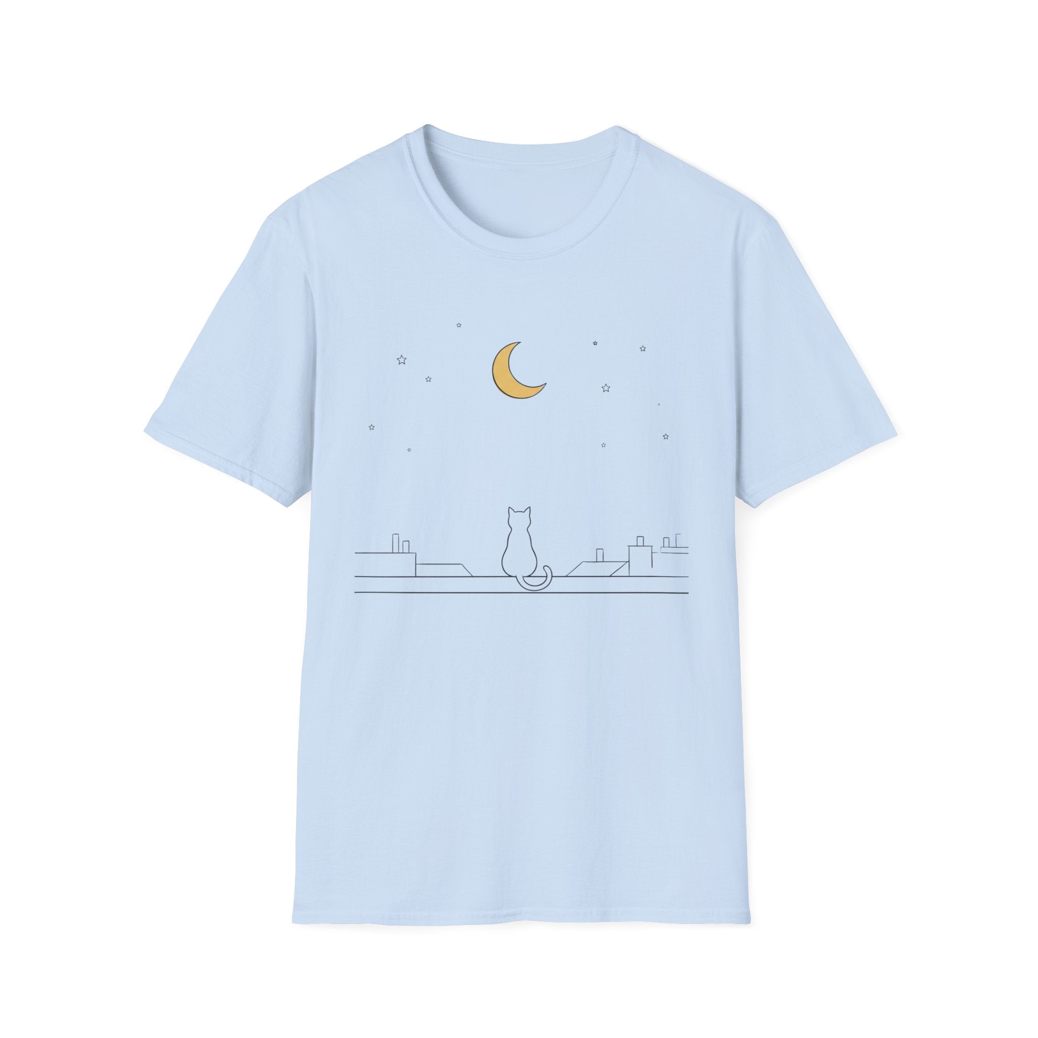 Moon Stars And Cat T-Shirt