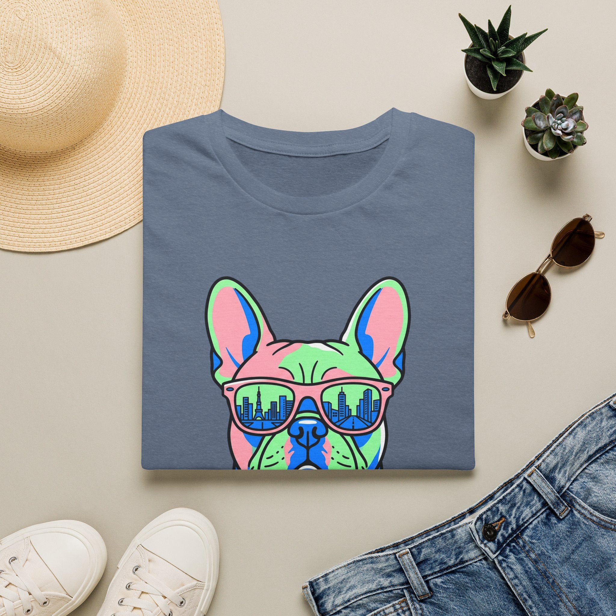 Urban Neon Frenchie T-Shirt