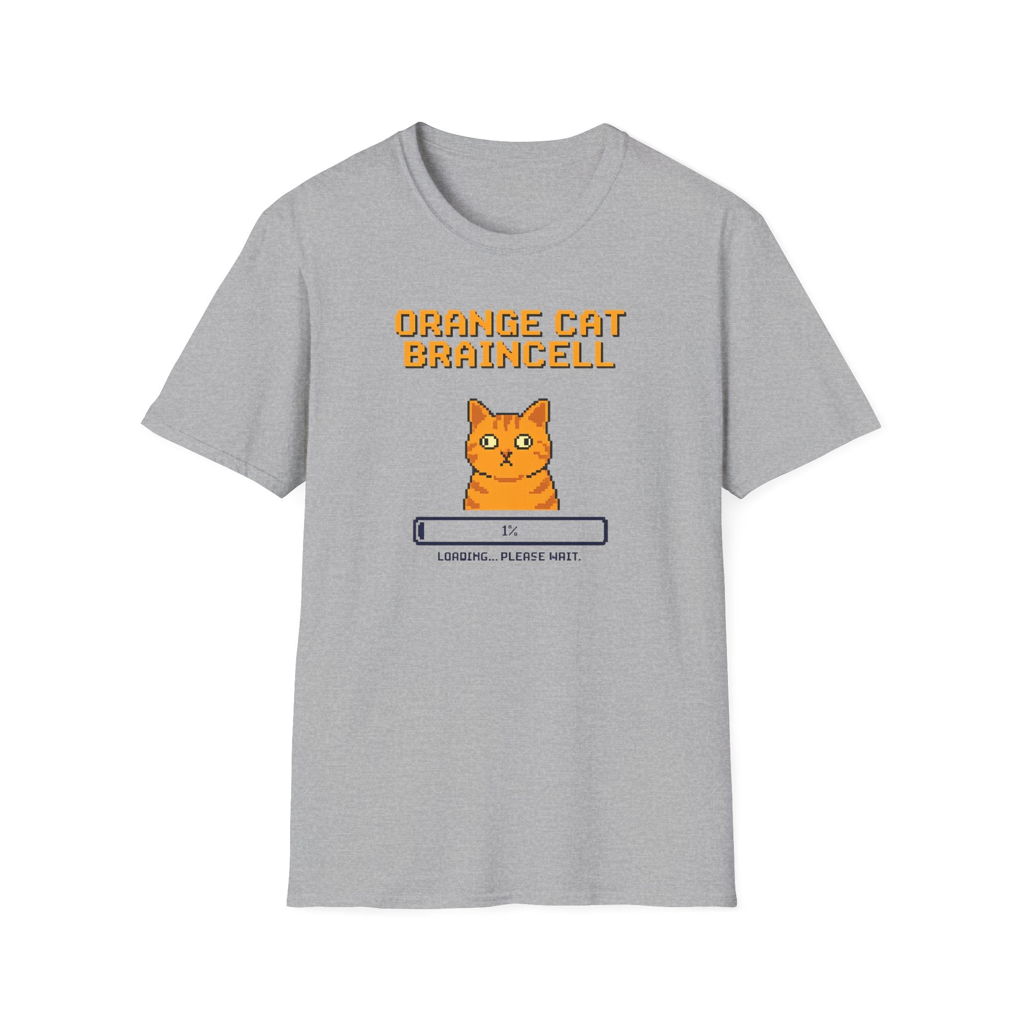 Orange Cat Brain Cell T-Shirt