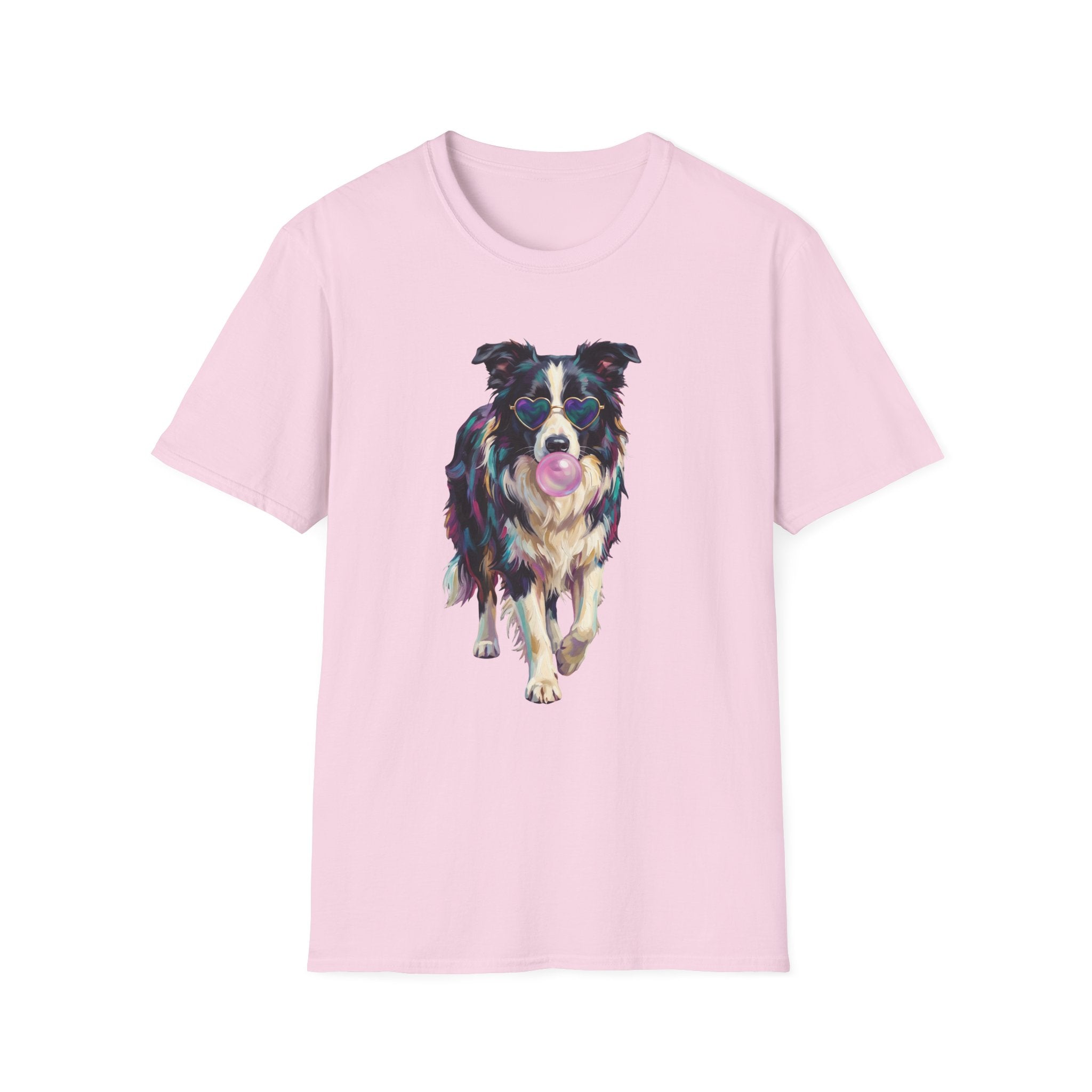 Border Collie Bubblegum T-Shirt