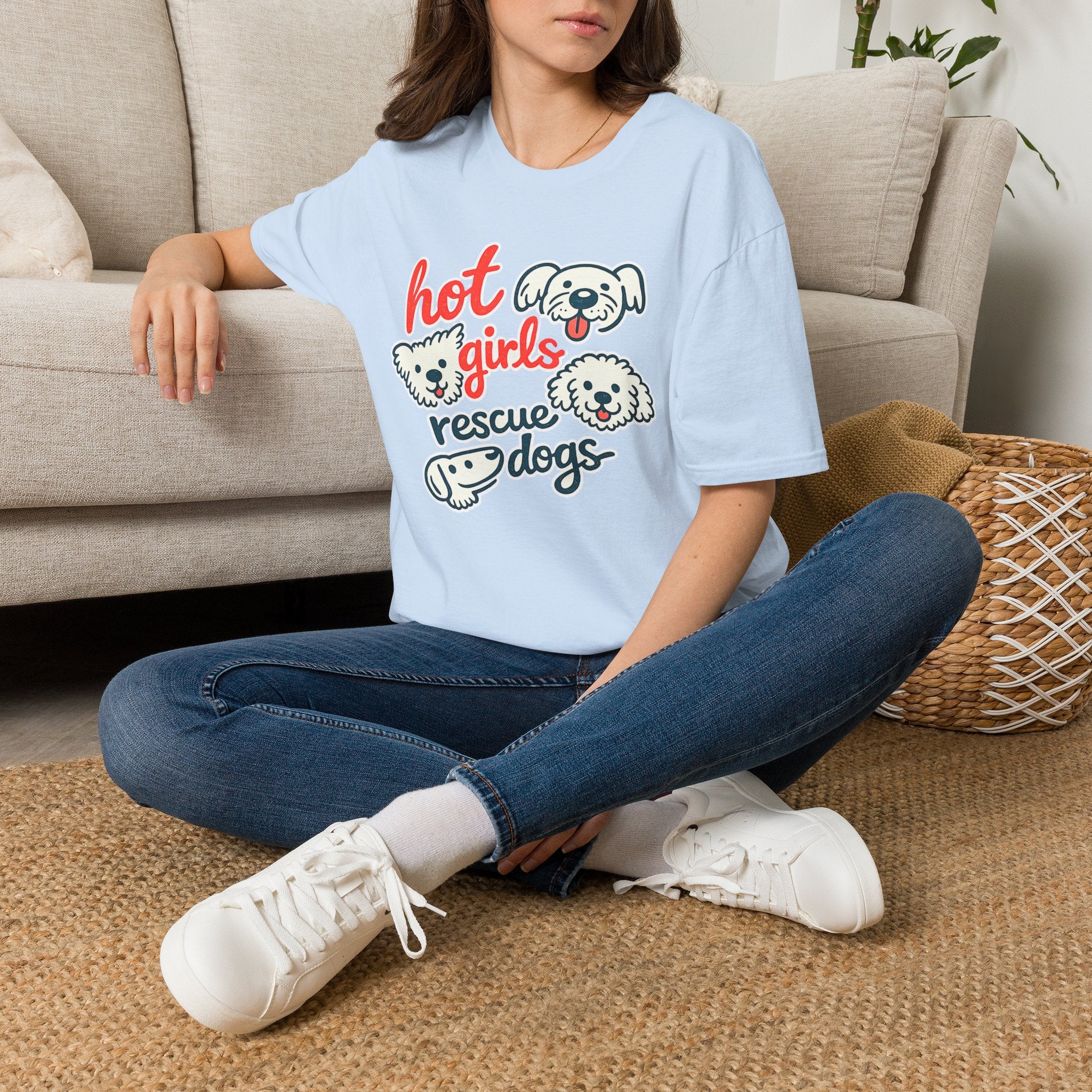 Hot Girls Rescue Dogs T-Shirt