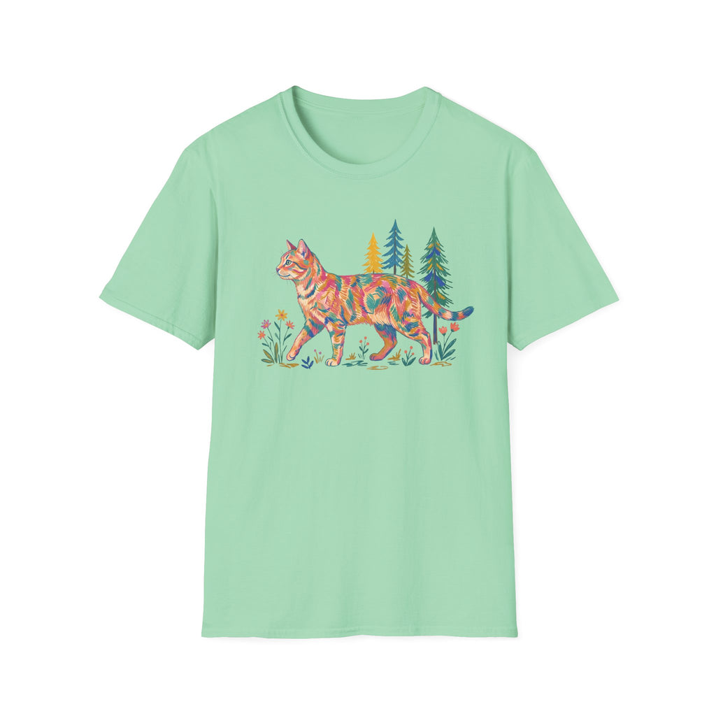 Multi Color Cat T-Shirt