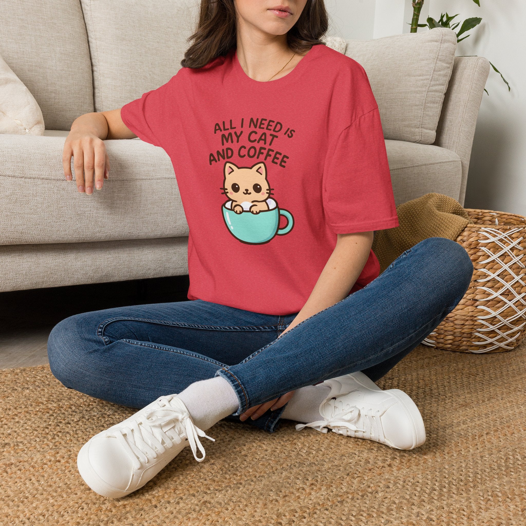 Cat in Coffee Cup T-Shirt