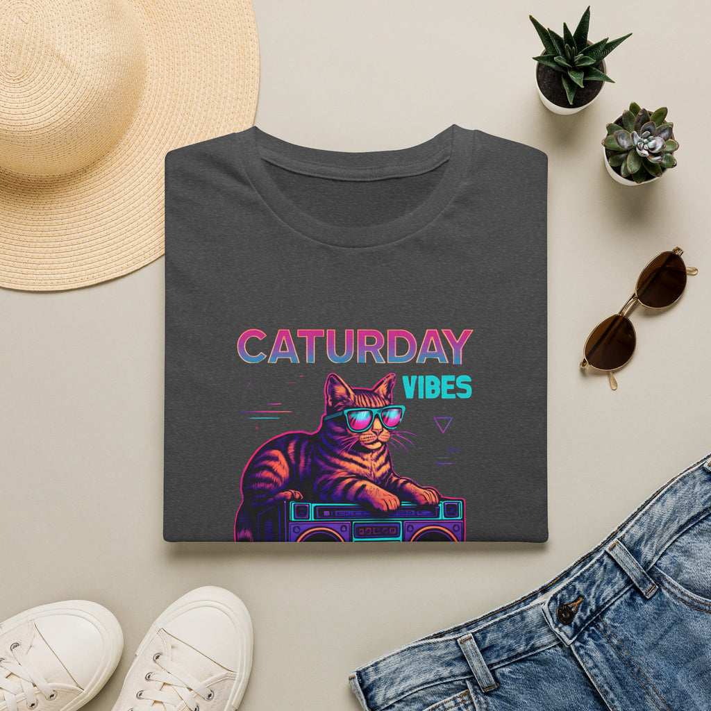 Neon cat boombox vibes T-Shirt