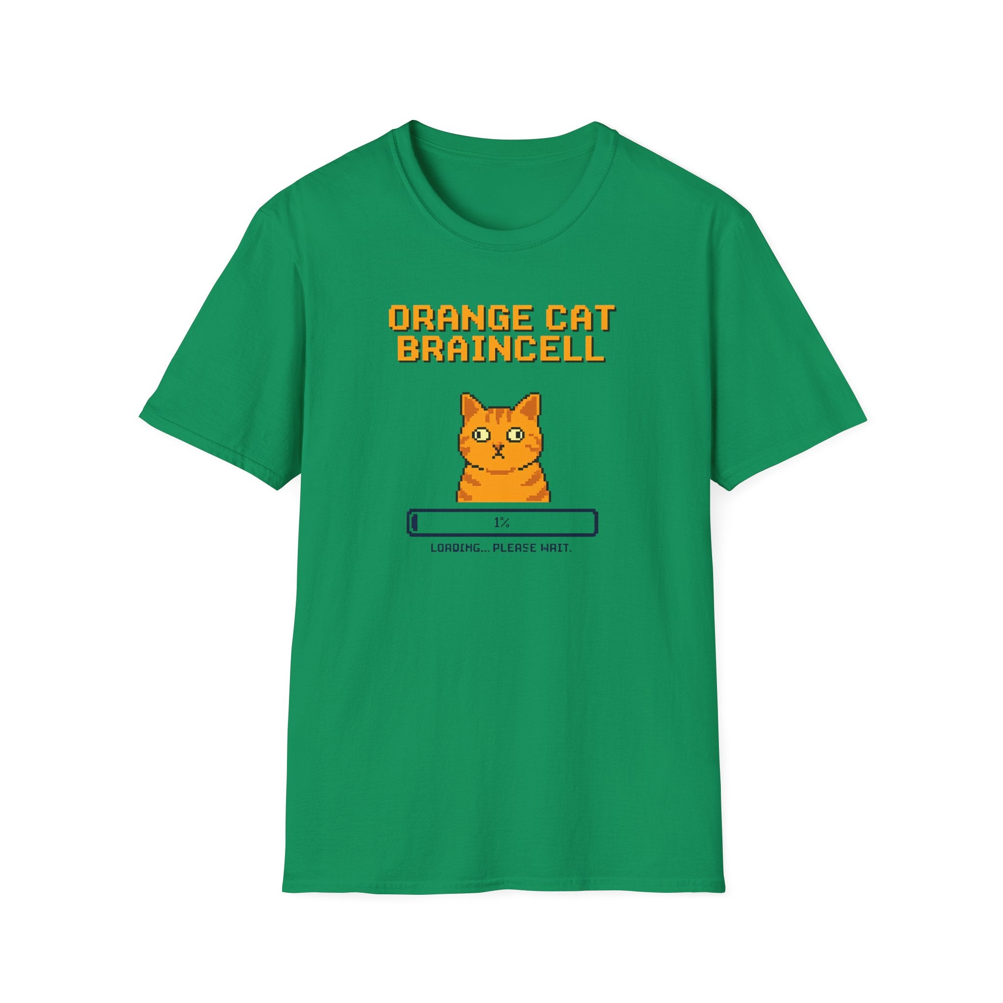 Orange Cat Brain Cell T-Shirt