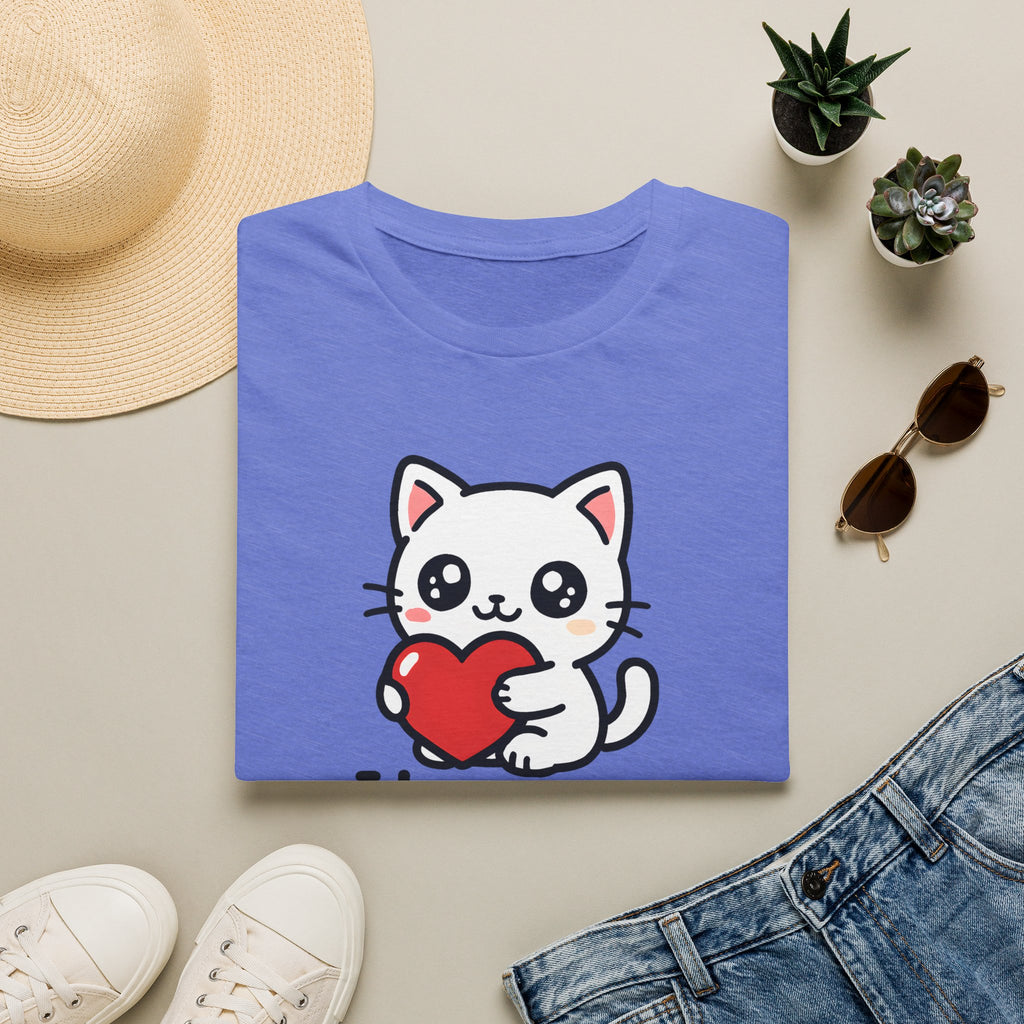 Cute Cat with Heart T-Shirt